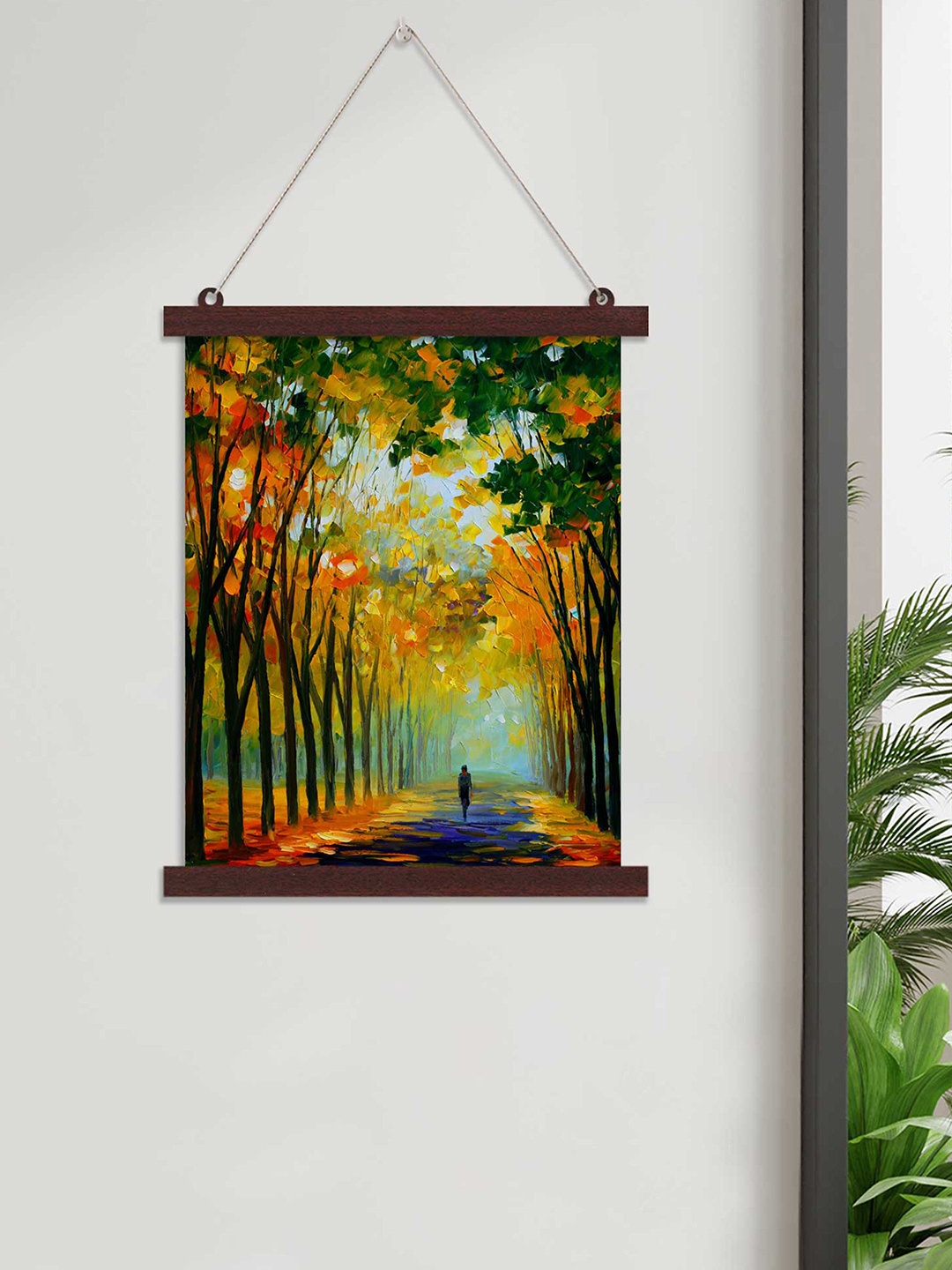 

Art Street Orange & Black Nature Landscapes Hanging Canvas Painting Wall Art