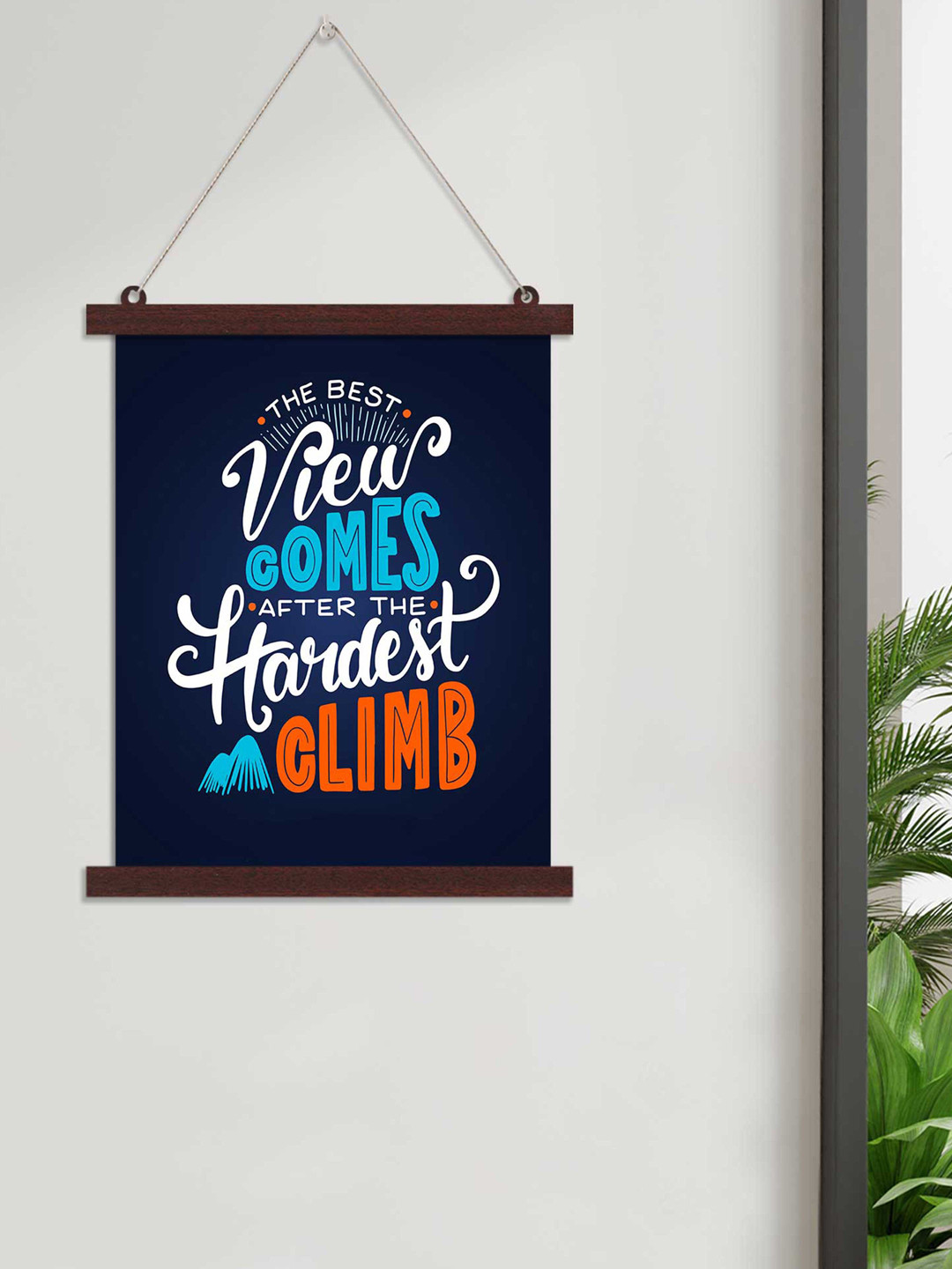 

Art Street Black & Blue Motivational Quotes Wall Art