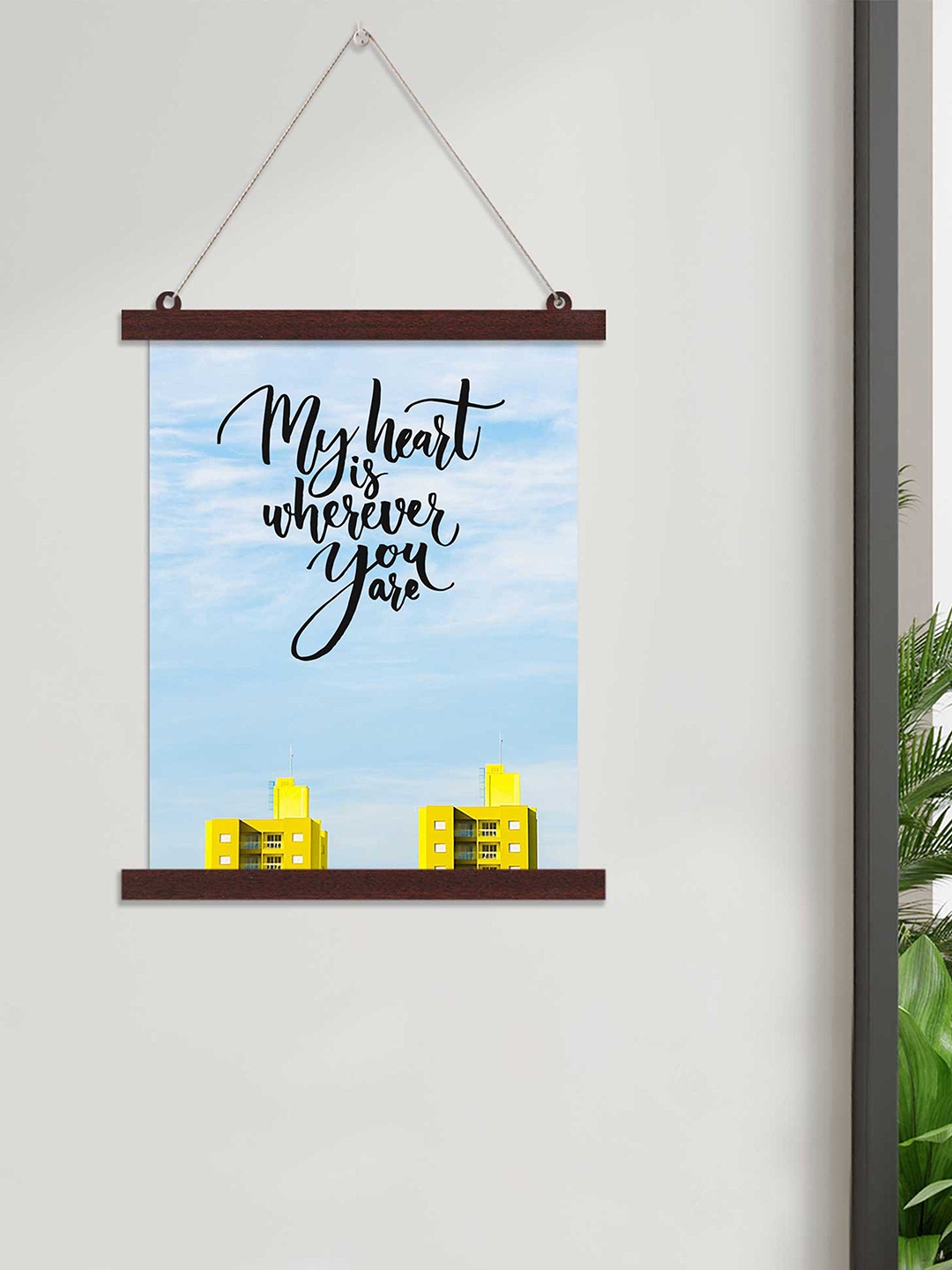 

Art Street Multi Colored My Heart Canvas Wall Hanging Art