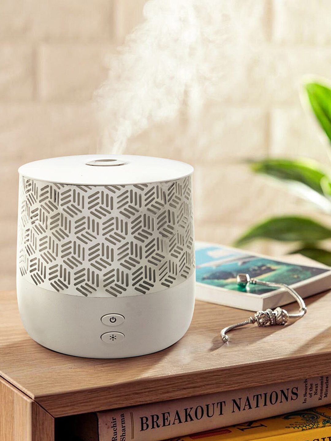 

Iris White Ultrasonic LED Aroma Diffuser