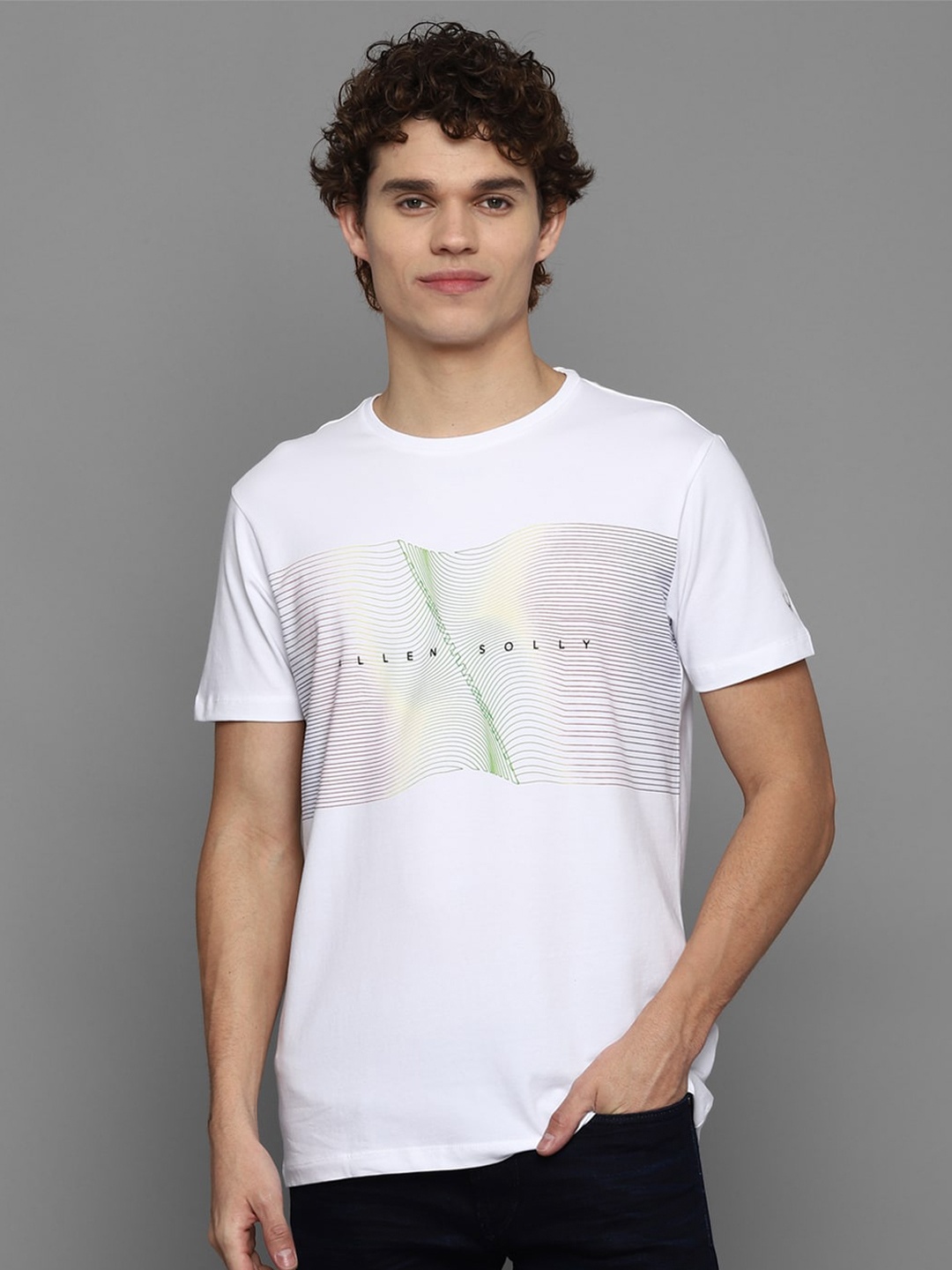 

Allen Solly Tribe Men White Typography Printed T-shirt