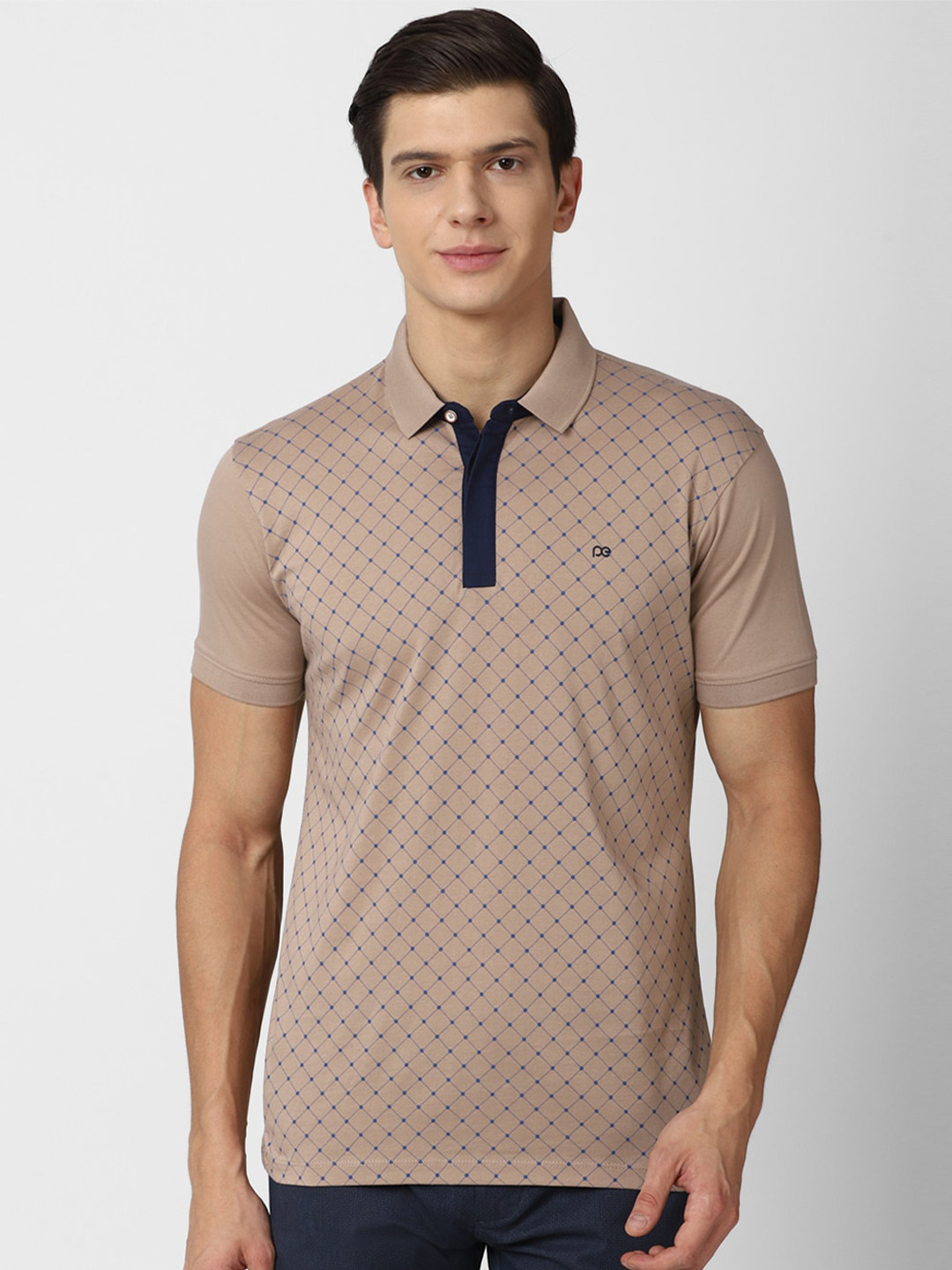 

Peter England Casuals Men Brown Polo Collar Slim Fit T-shirt