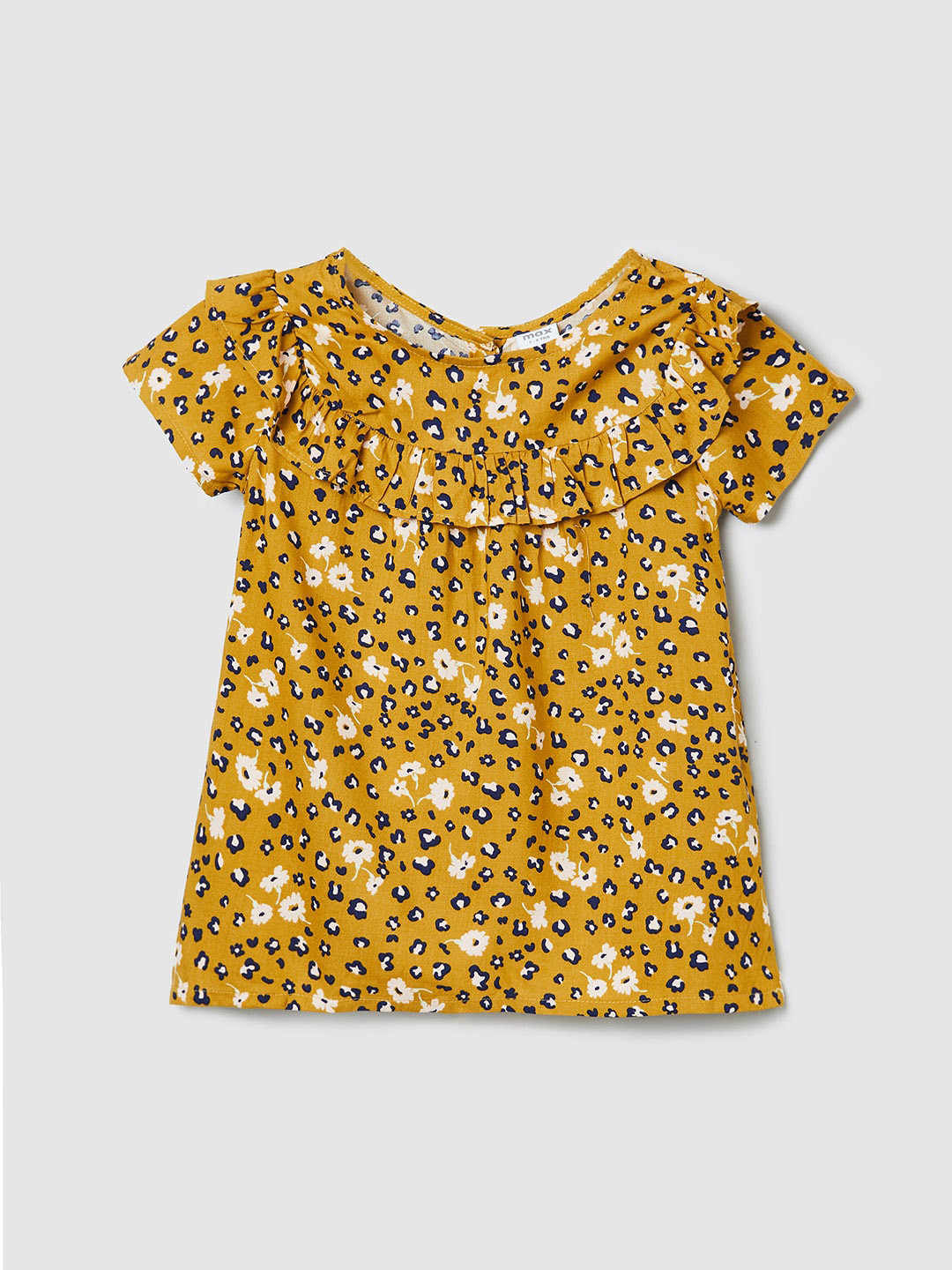 

max Yellow Floral Print Top