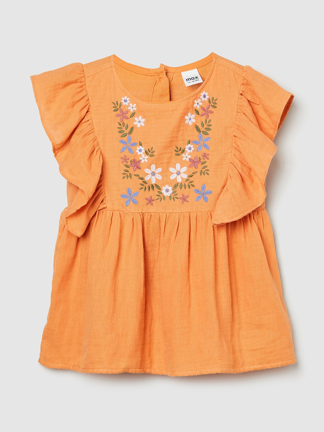 

max Orange Floral Top