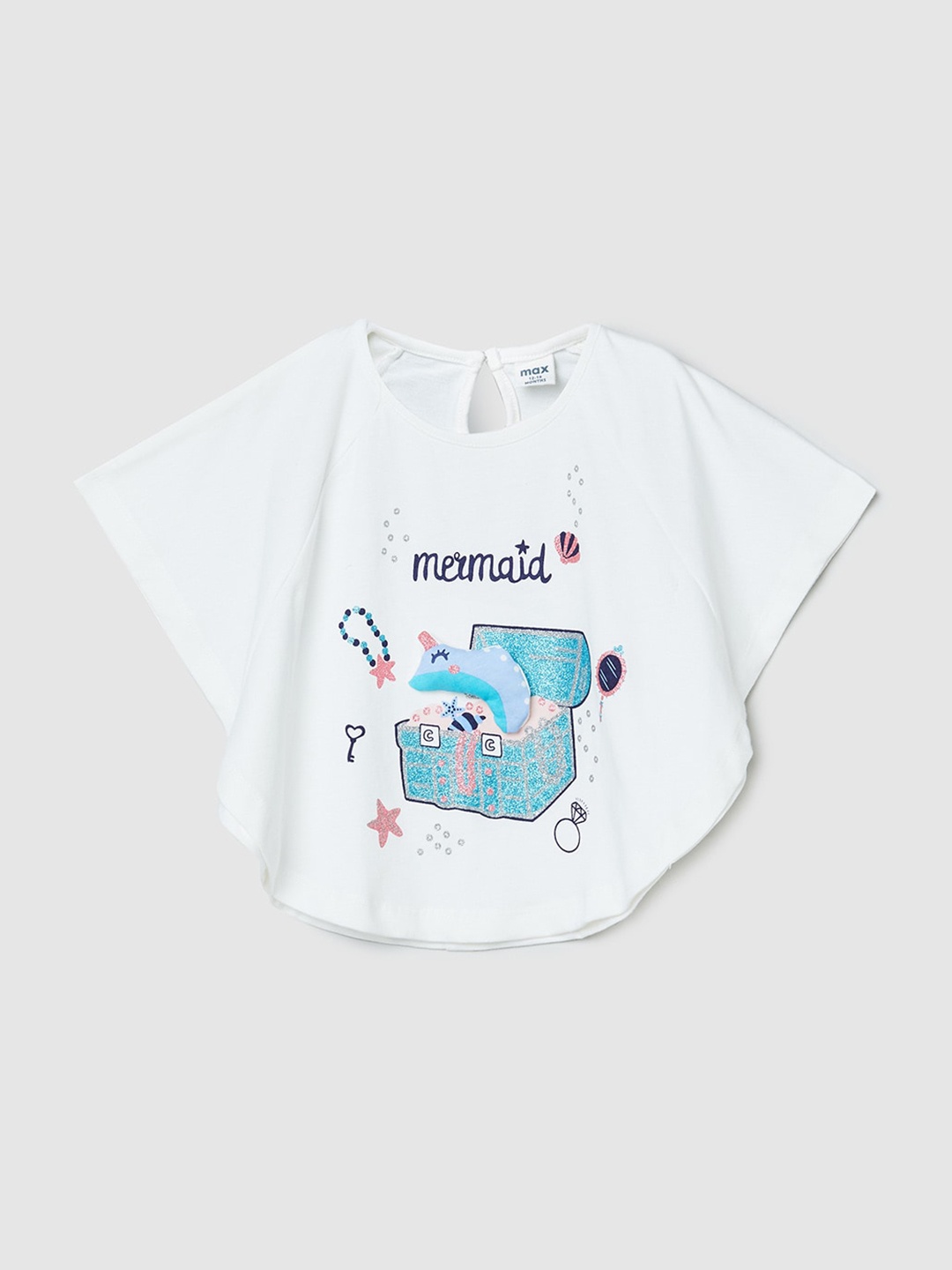 

max White Print Kaftan Top