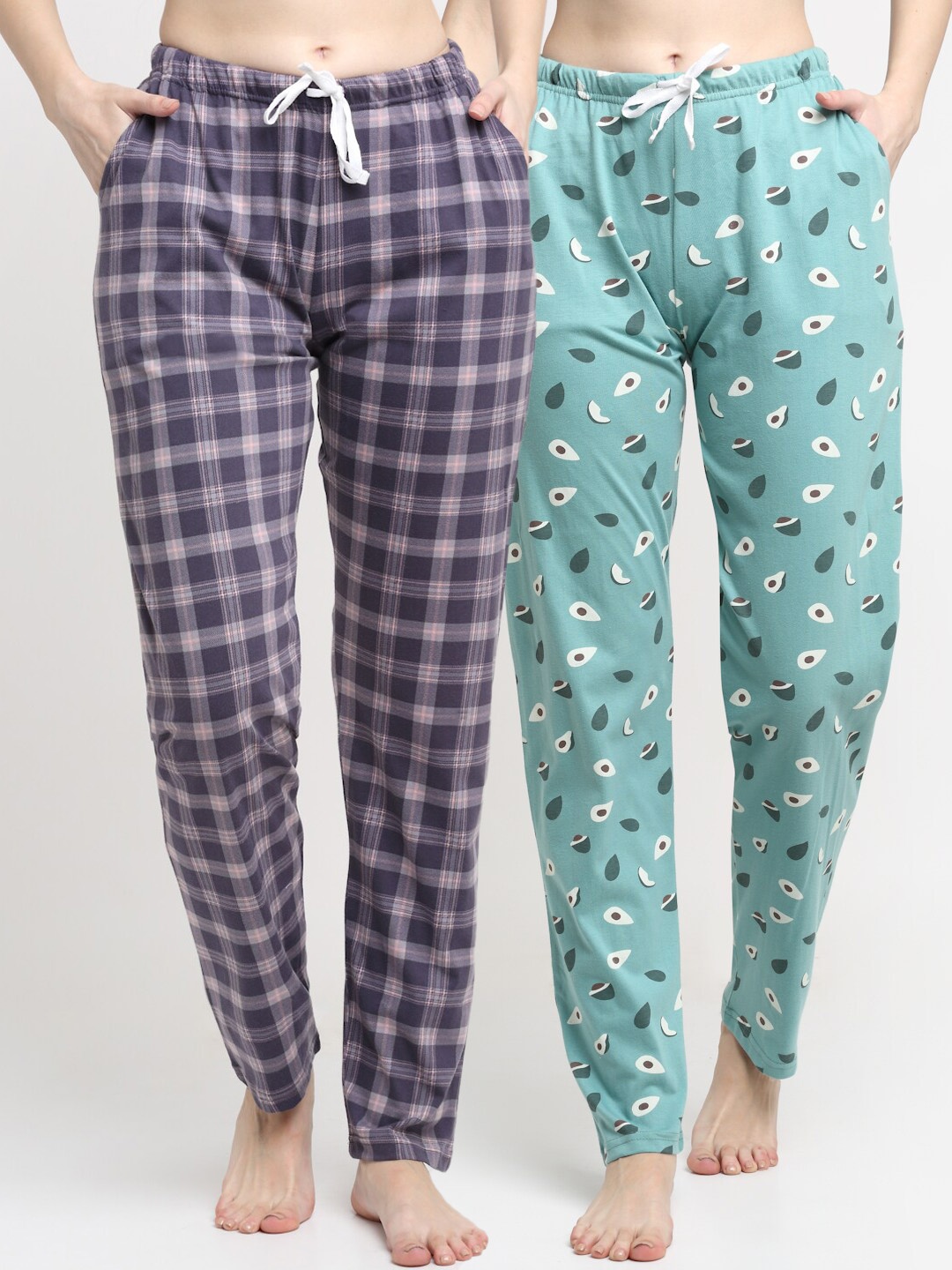 

Kanvin Women Pack Of 2 Lounge Pants, Green