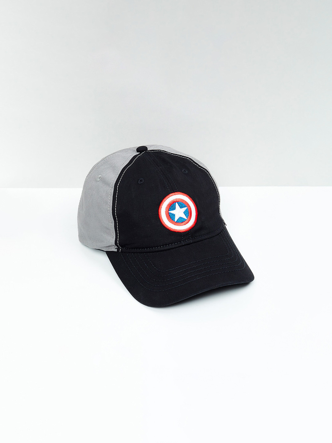 

max Men Black & Grey Printed Baseball Cap