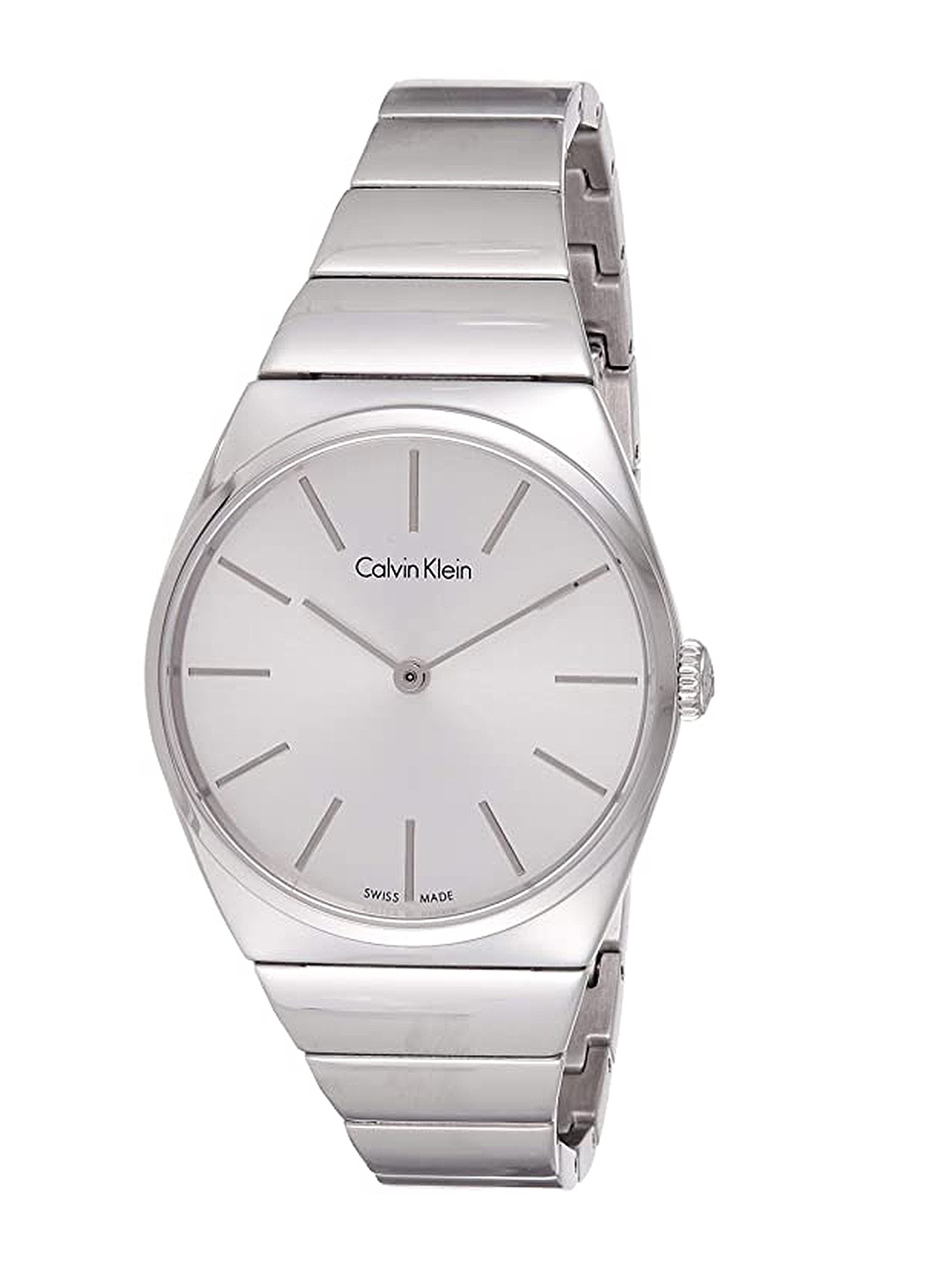 

Calvin Klein Women Silver-Toned Dial Bracelet Style Straps Analogue Watch K6C2X146