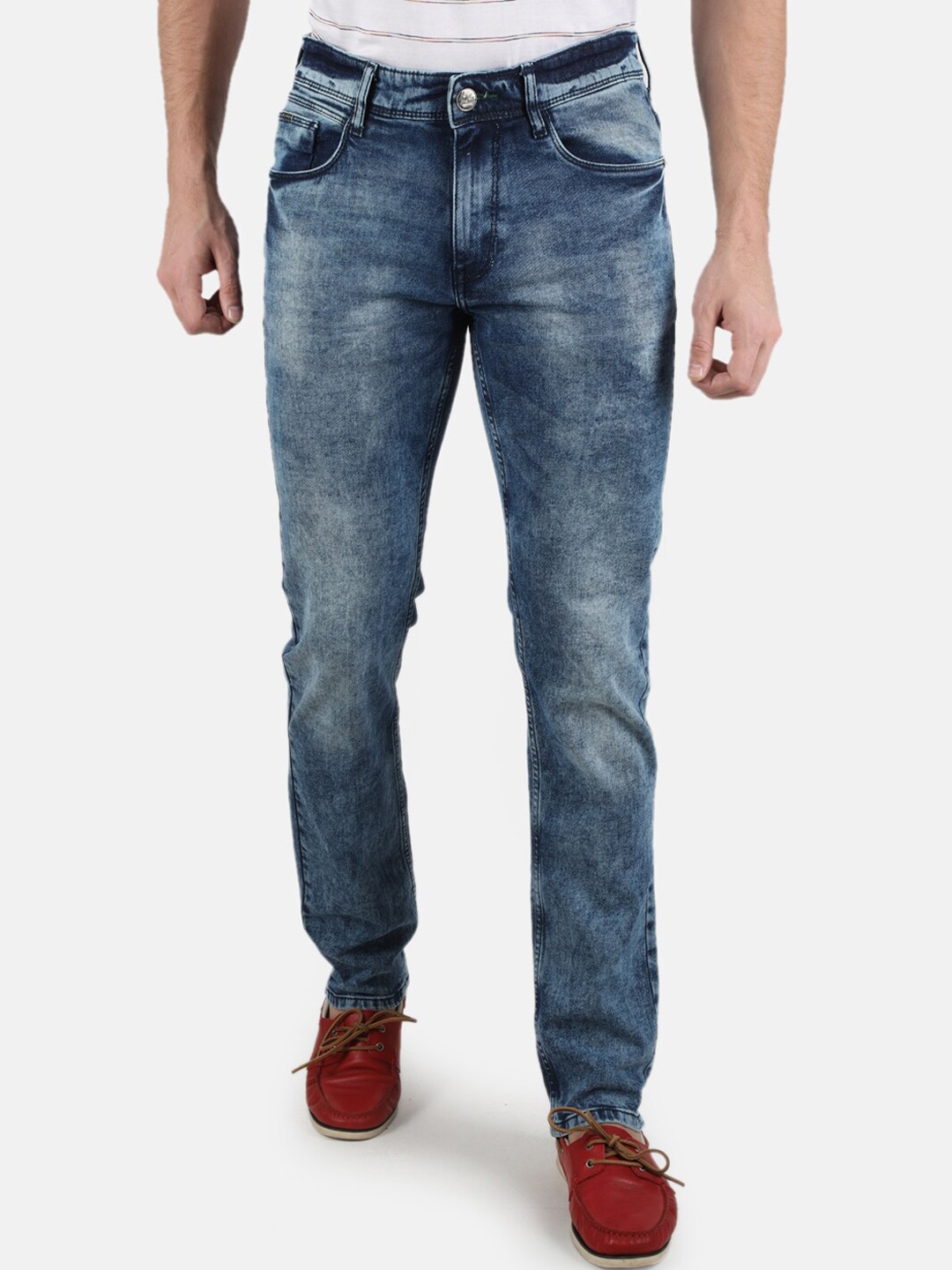 

Monte Carlo Men Blue Slim Fit Light Fade Stretchable Jeans