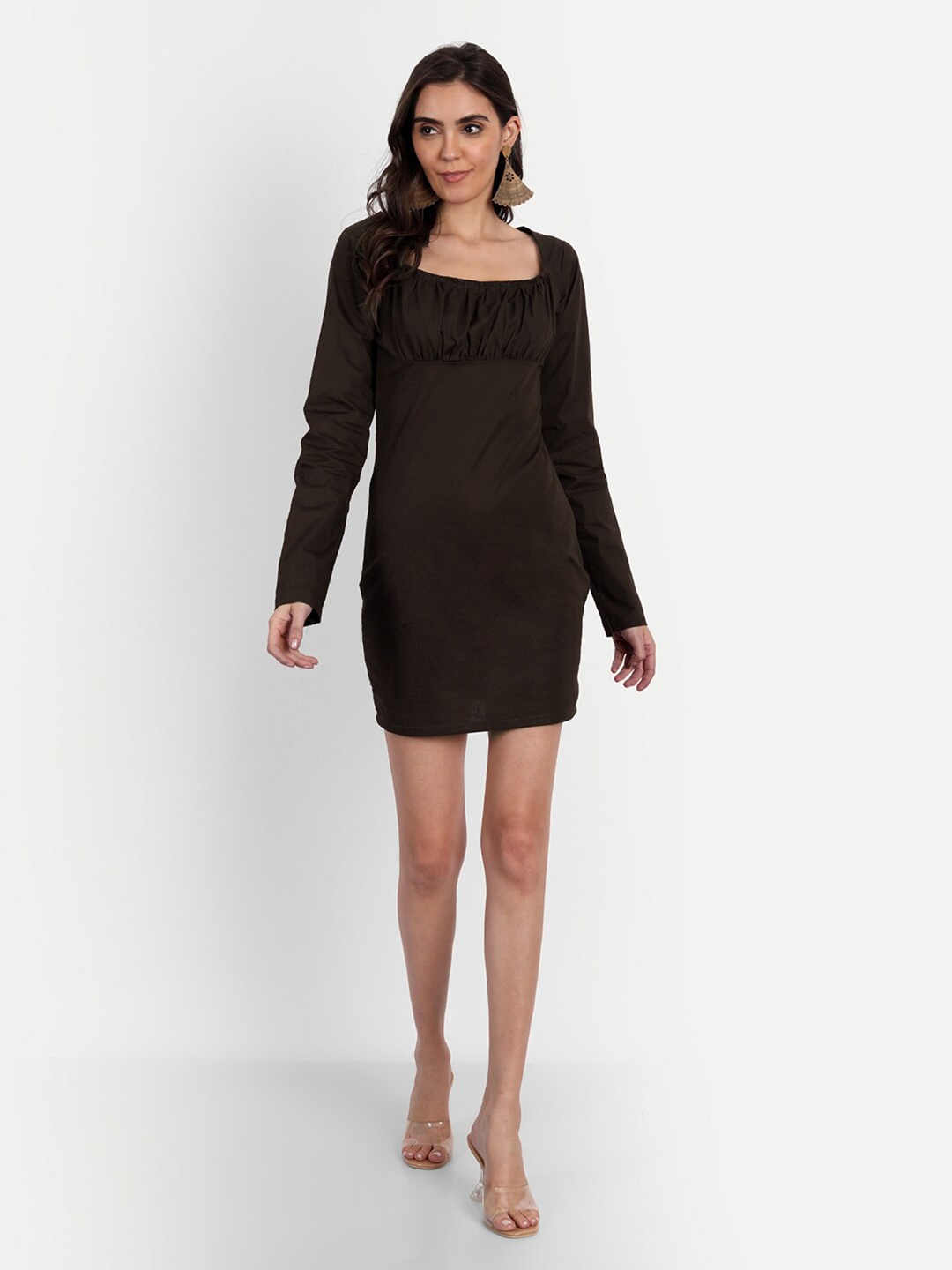 

Emprall Brown Bodycon Mini Dress