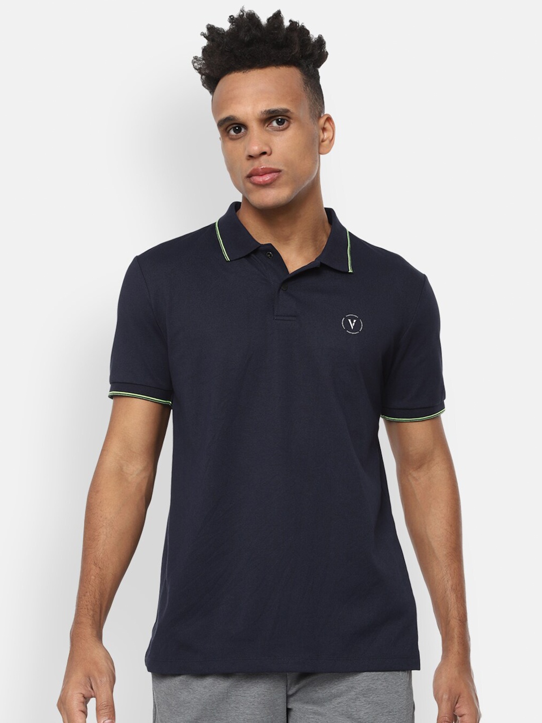 

Van Heusen Flex Polo Collar Training T-shirt, Navy blue