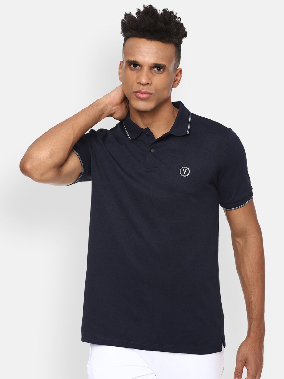 

Van Heusen Flex Polo Collar Golf T-shirt, Navy blue