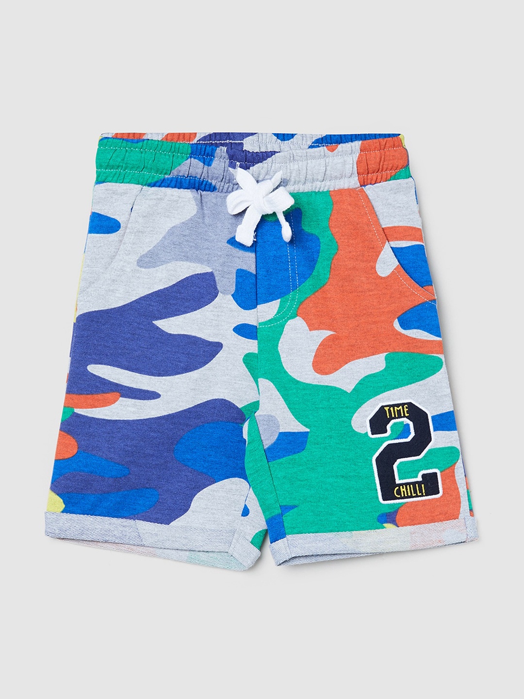 

max Boys Multicoloured Conversational Printed Shorts, Multi