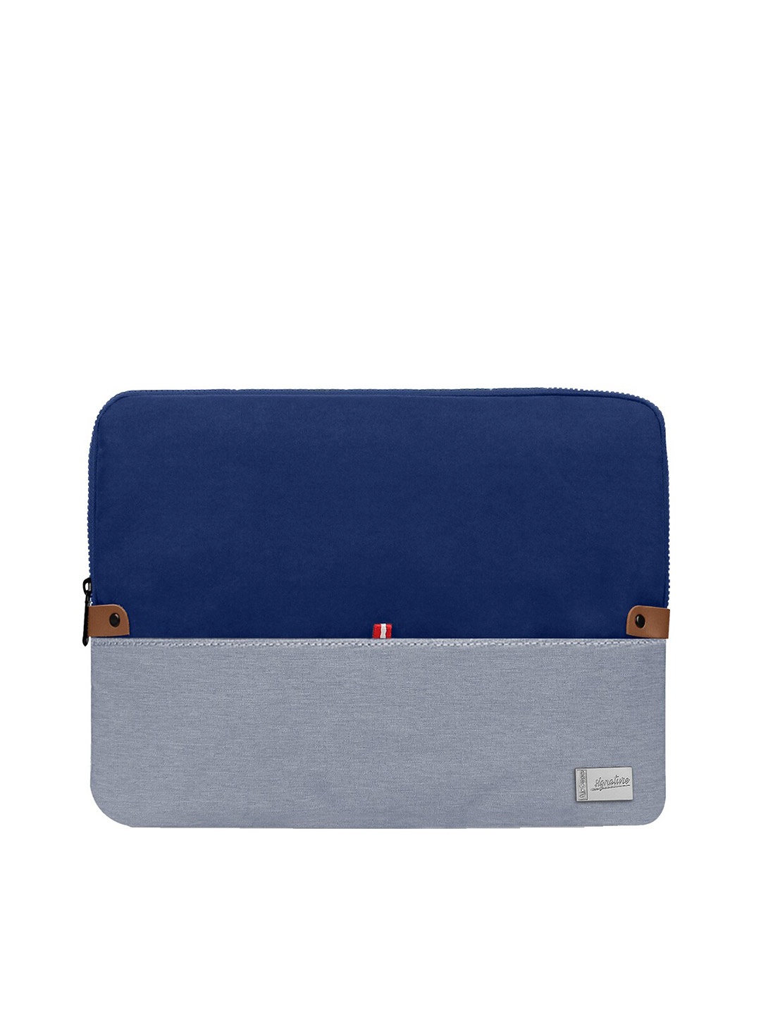 

AirCase Unisex Blue & Grey Solid 15.6 Inch Laptop Sleeve