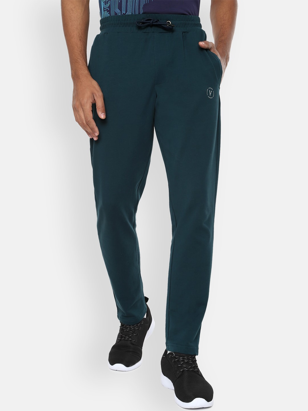 

Van Heusen Flex Men Green Slim Fit Cotton Sports Track Pants