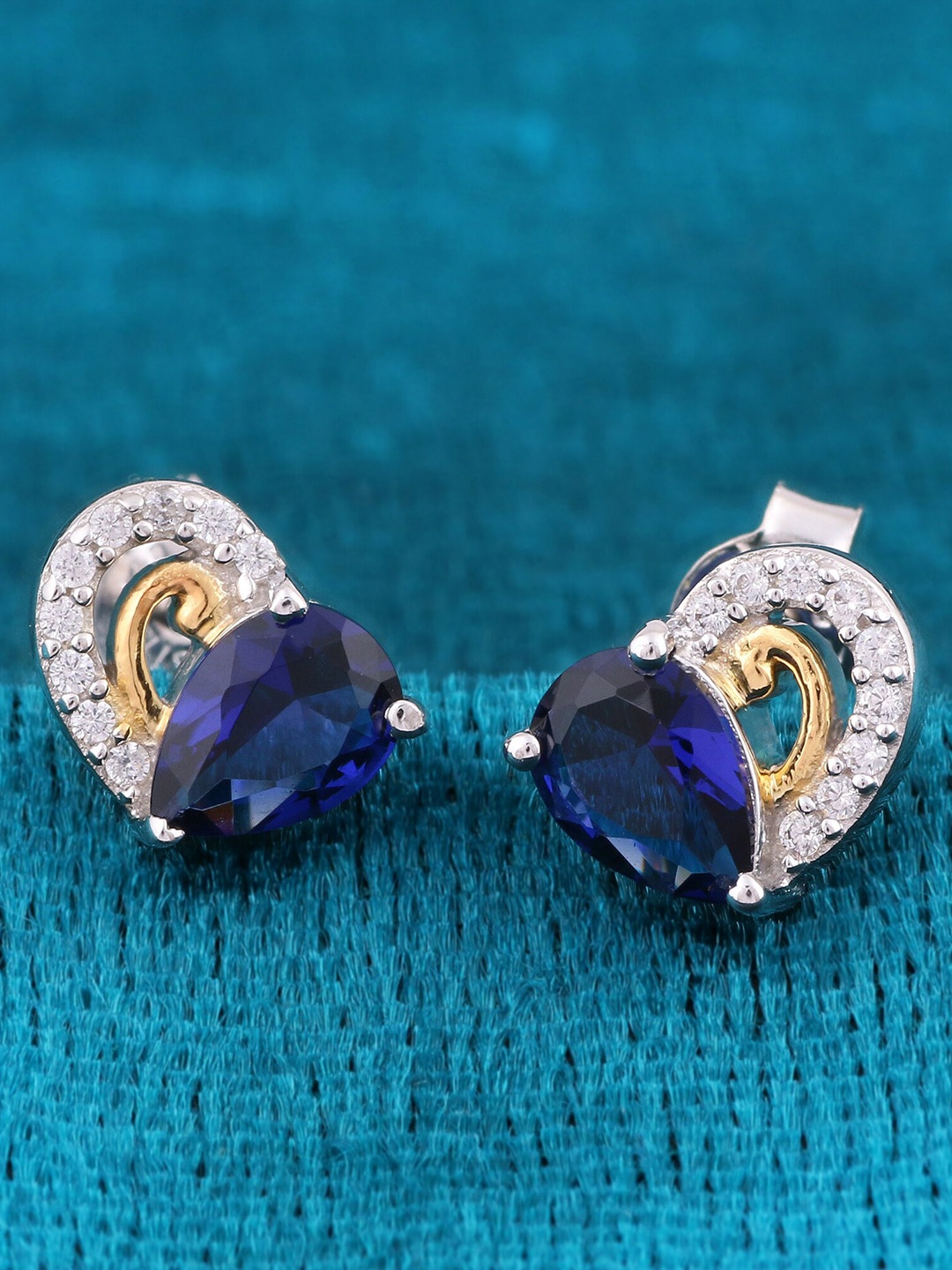 

Silgo Gold-Toned Contemporary Studs Earrings