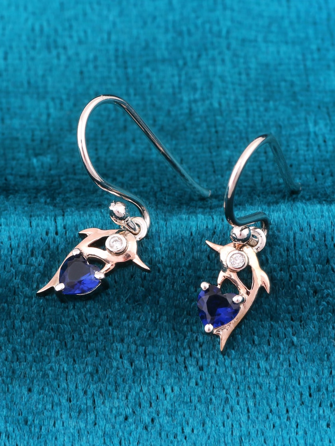

Silgo Rose Gold Contemporary Drop Earrings