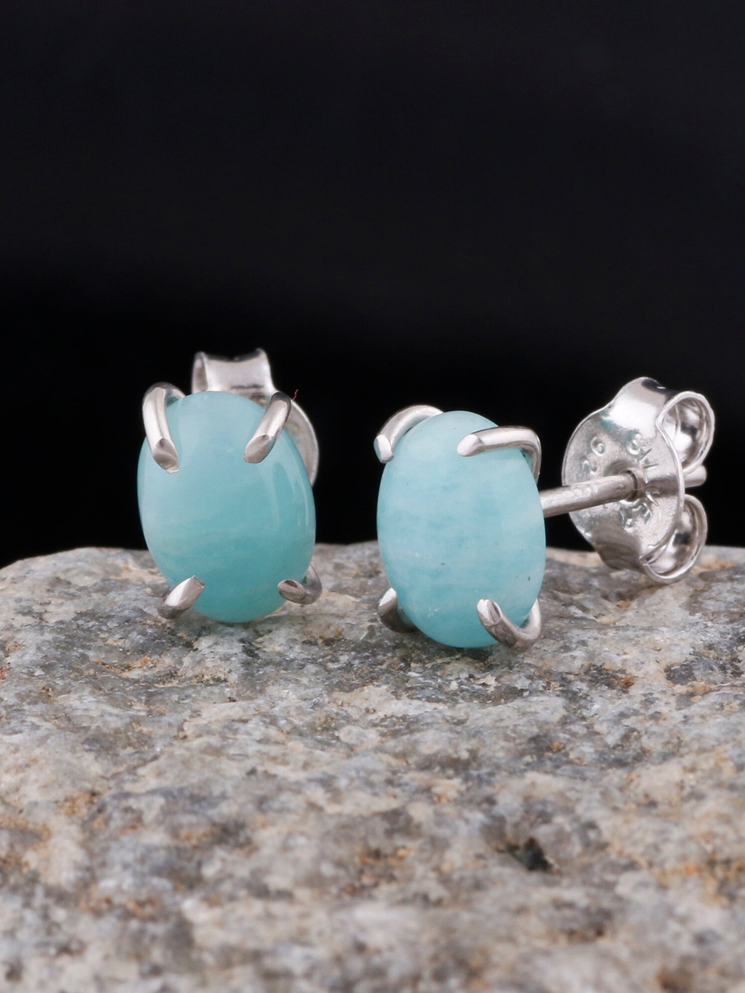

Silgo Silver-Toned Contemporary Studs Earrings
