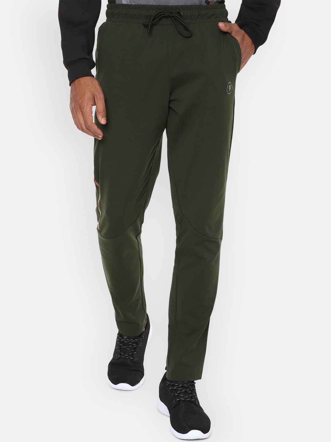 

Van Heusen Flex Men Olive Solid Track Pants