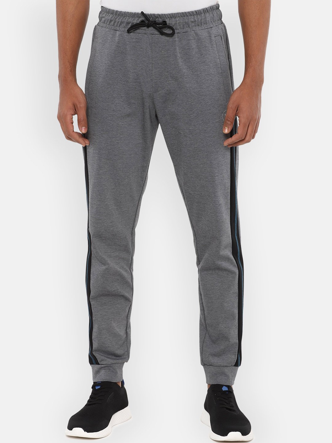 

Van Heusen Flex Men Grey Solid Sports Joggers