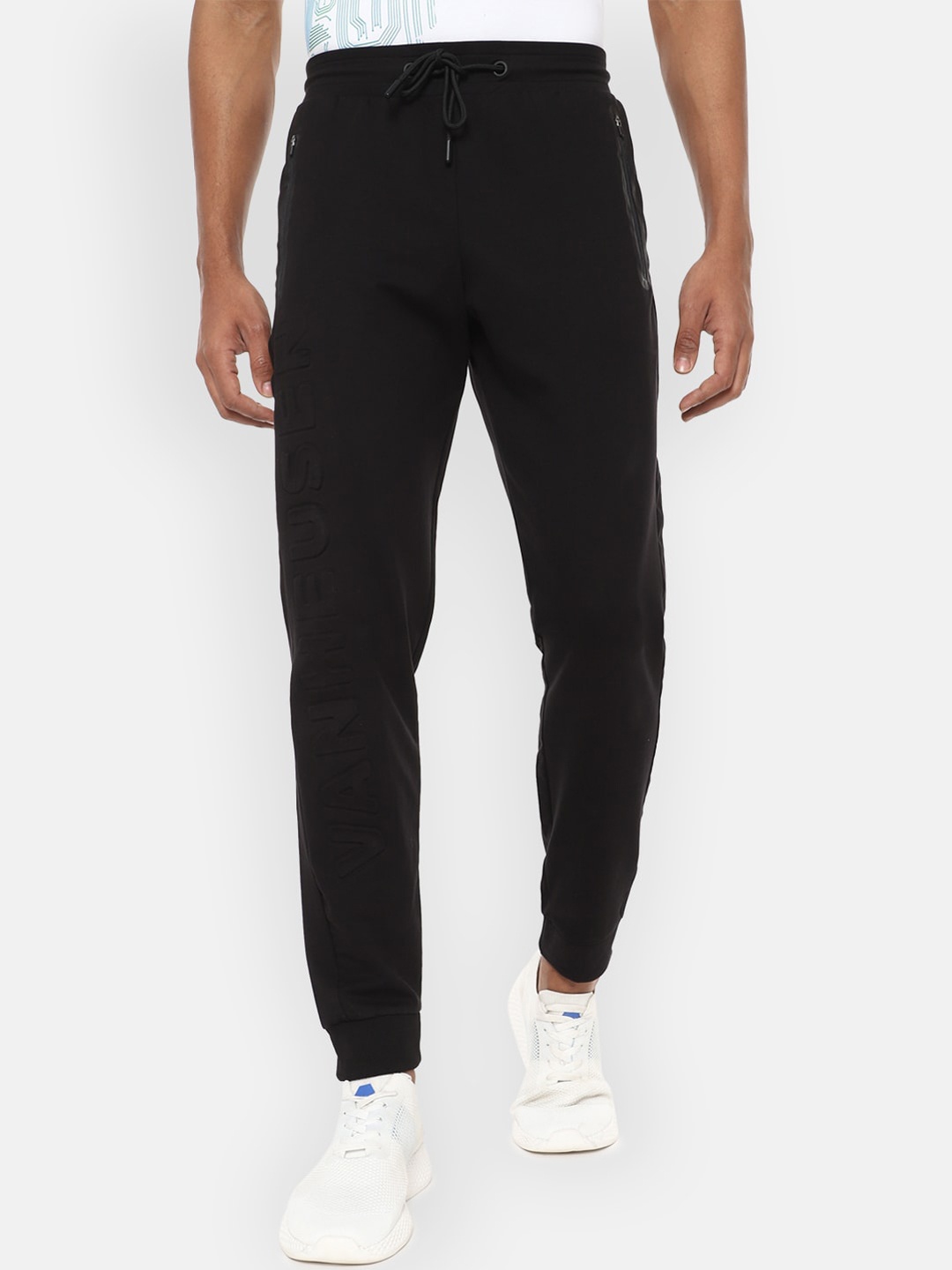 

Van Heusen Flex Men Black Solid Joggers