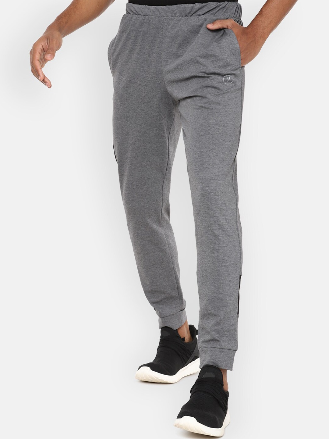 

Van Heusen Flex Men Solid Slim-Fit Antimicrobial Running Joggers, Grey