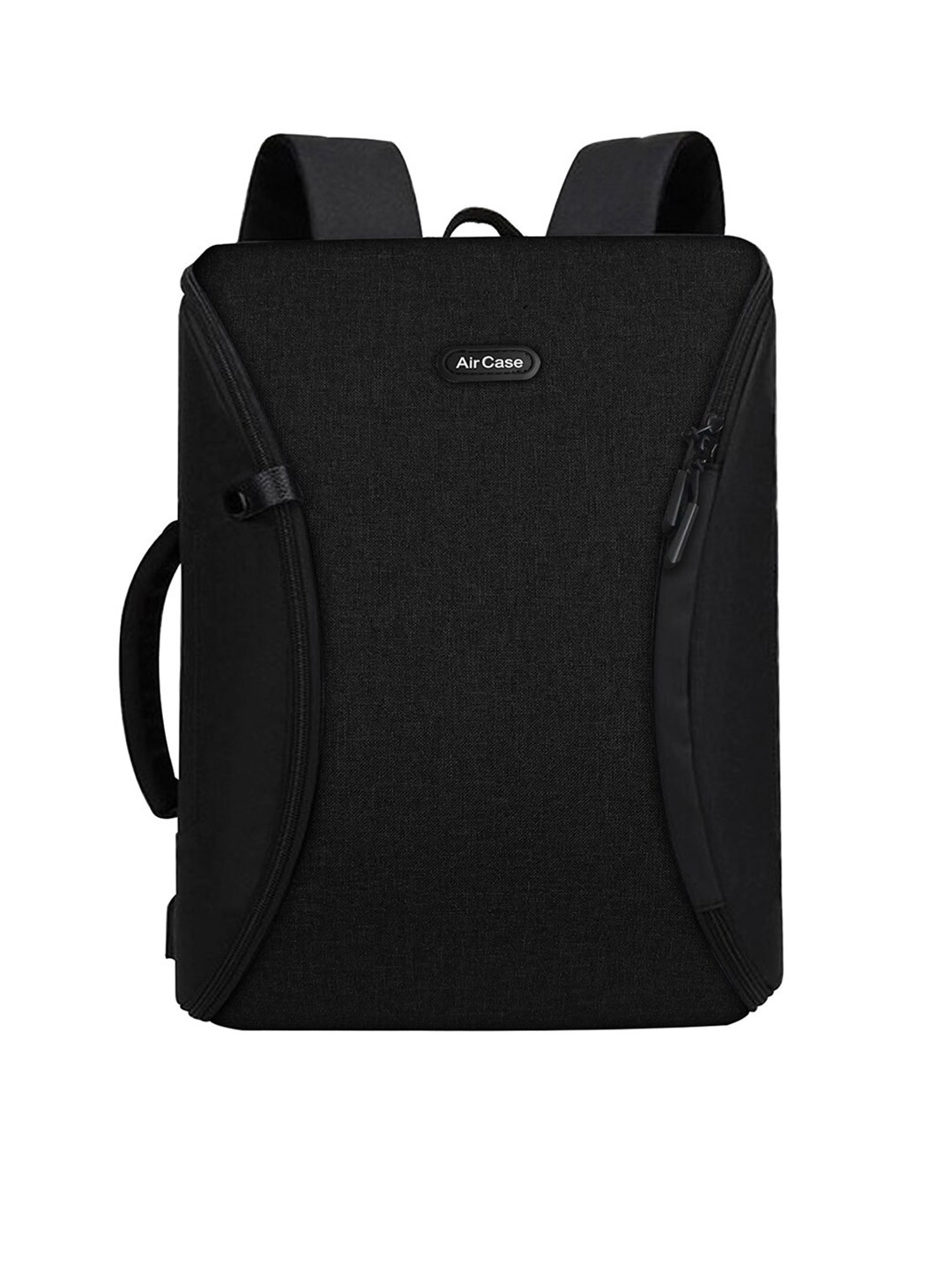 

AirCase Unisex Black Solid Laptop Backpack