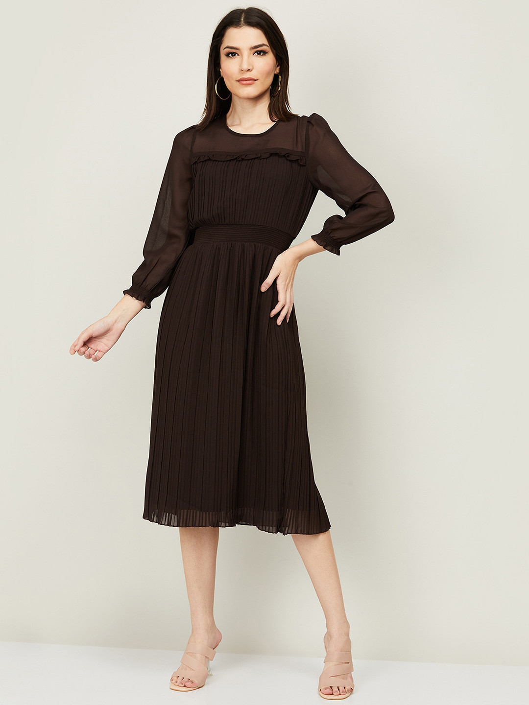 

CODE by Lifestyle Brown Midi Dress