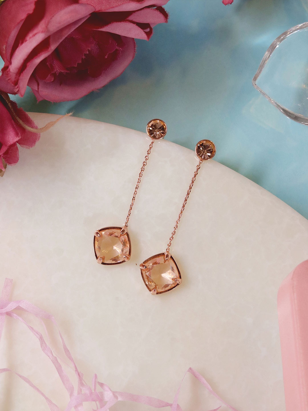 

Ishhaara Rose Classic Drop Earrings