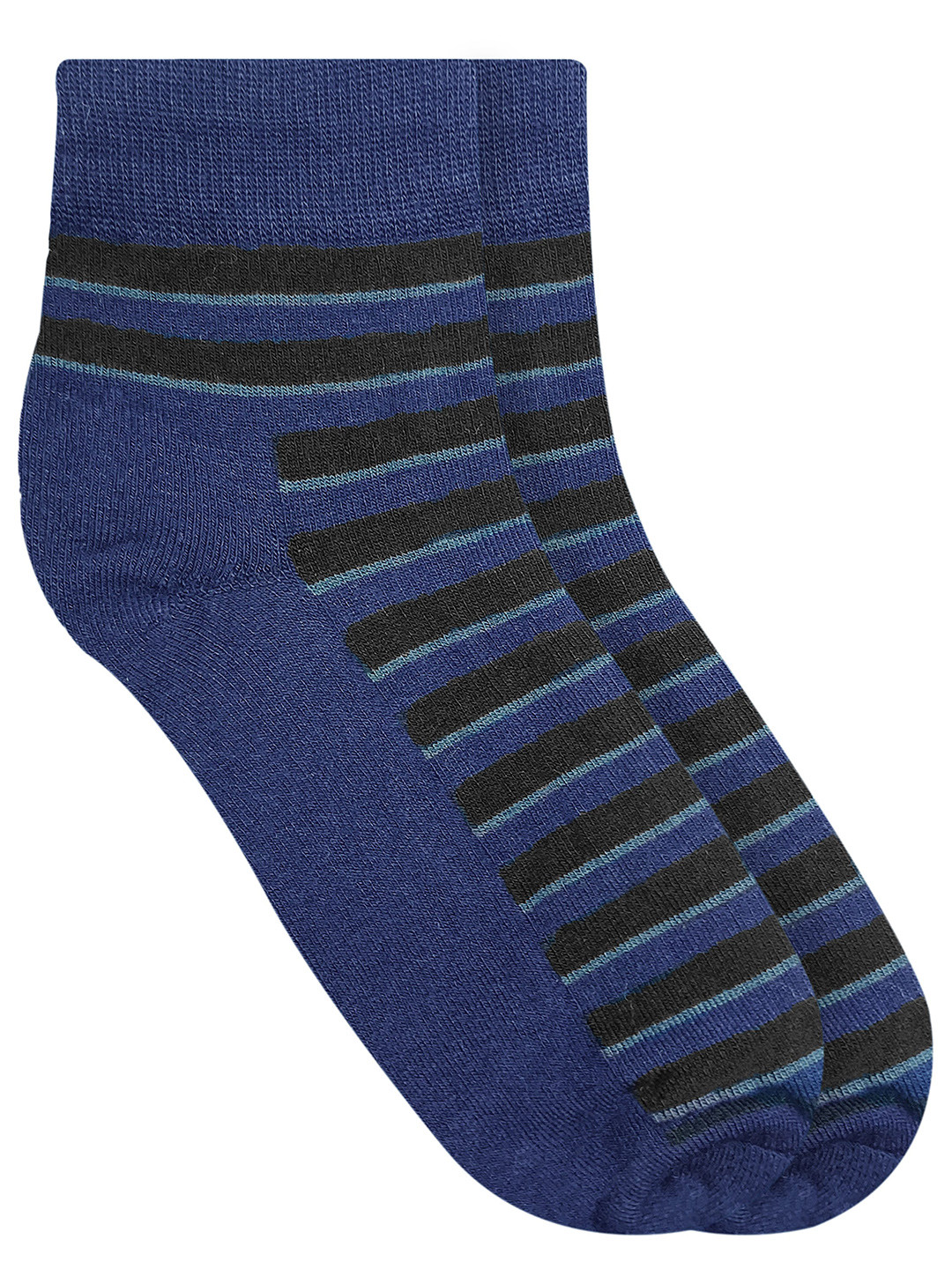 

Heelium Men Pack of 2 Bamboo Super Soft & Odour-Free Breathable Quater-Length Socks, Navy blue