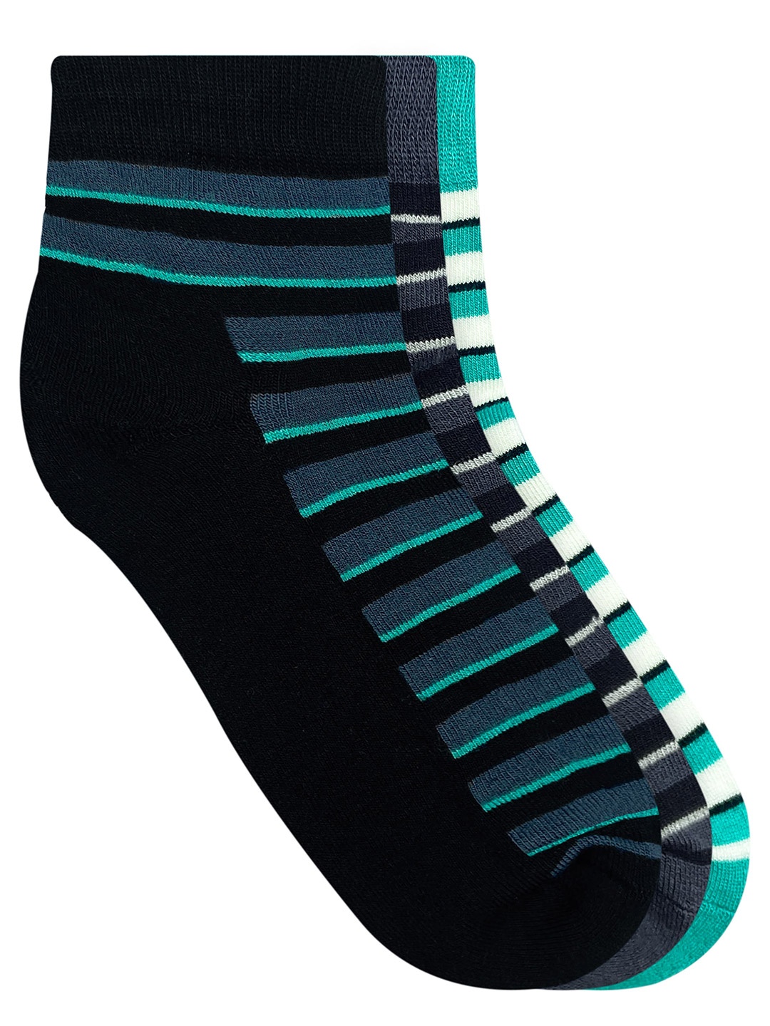 

Heelium Men Pack of 3 Bamboo Super Soft & Odour-Free Breathable Quater-Length Socks, Black