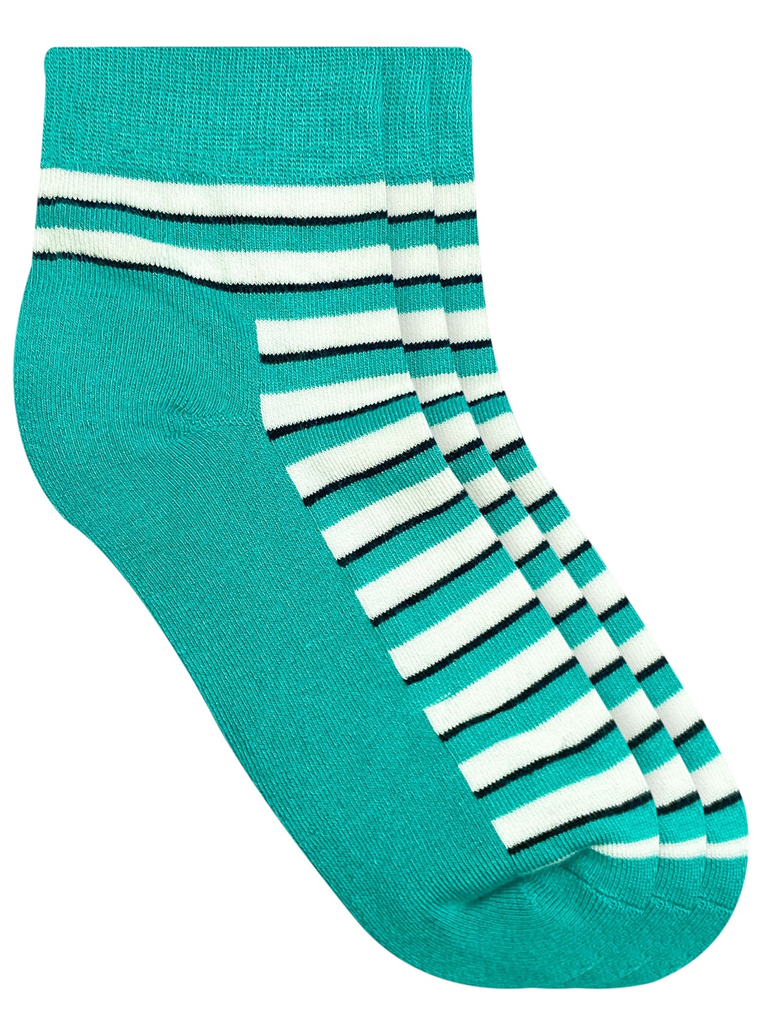 

Heelium Men Pack of 3 Bamboo Super Soft & Odour-Free Breathable Quater-Length Socks, Teal