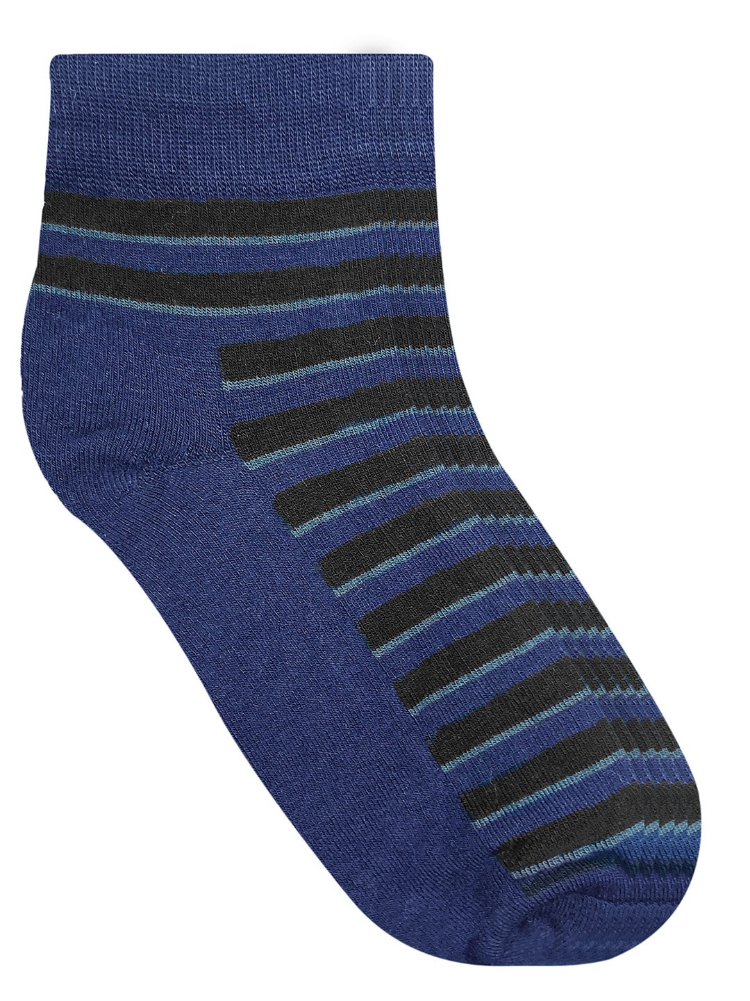 

Heelium Men Pack of 5 Bamboo Super Soft & Odour-Free Breathable Quater-Length Socks, Navy blue