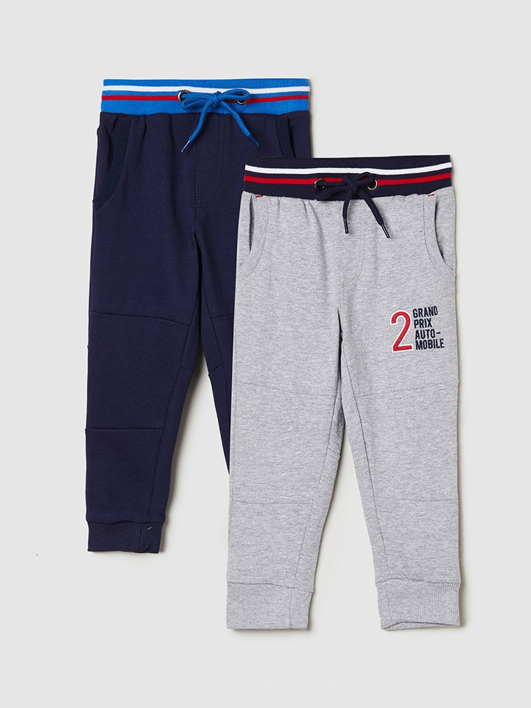 

max Boys Pack Of 2 Solid Cotton Jogger, Multi