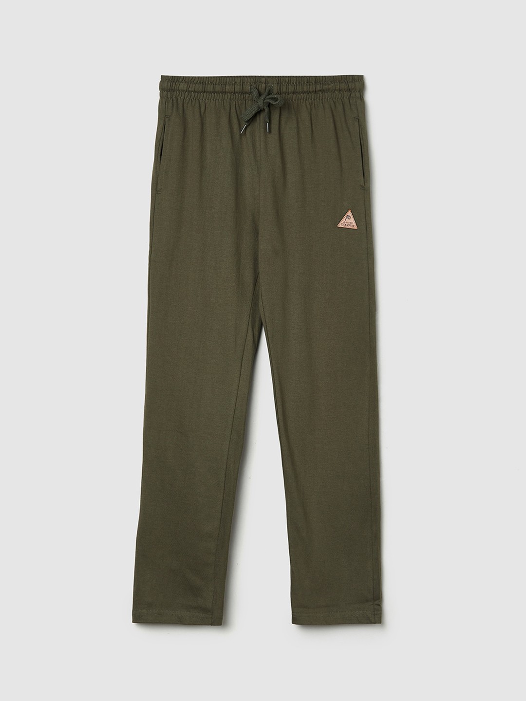 

max Boys Olive Solid Track Pants
