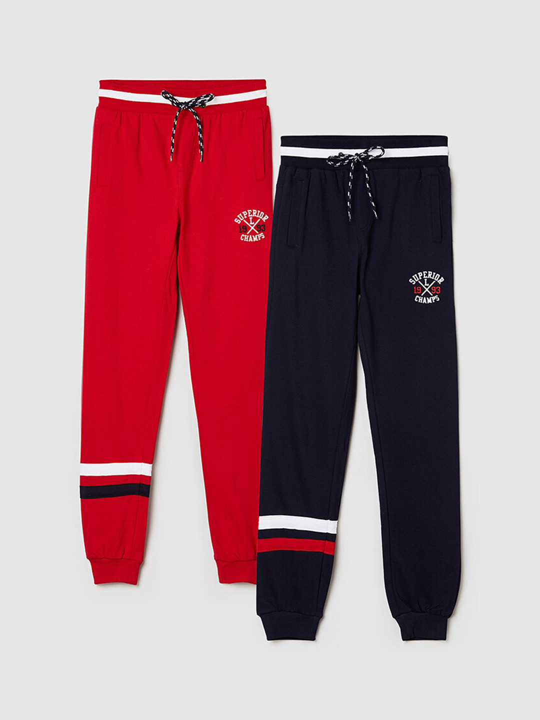 

max Boys Pack Of 2 Solid Cotton Jogger, Multi