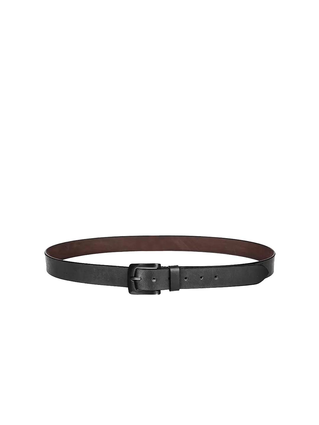 

KAEZRI Men Black Leather Belt