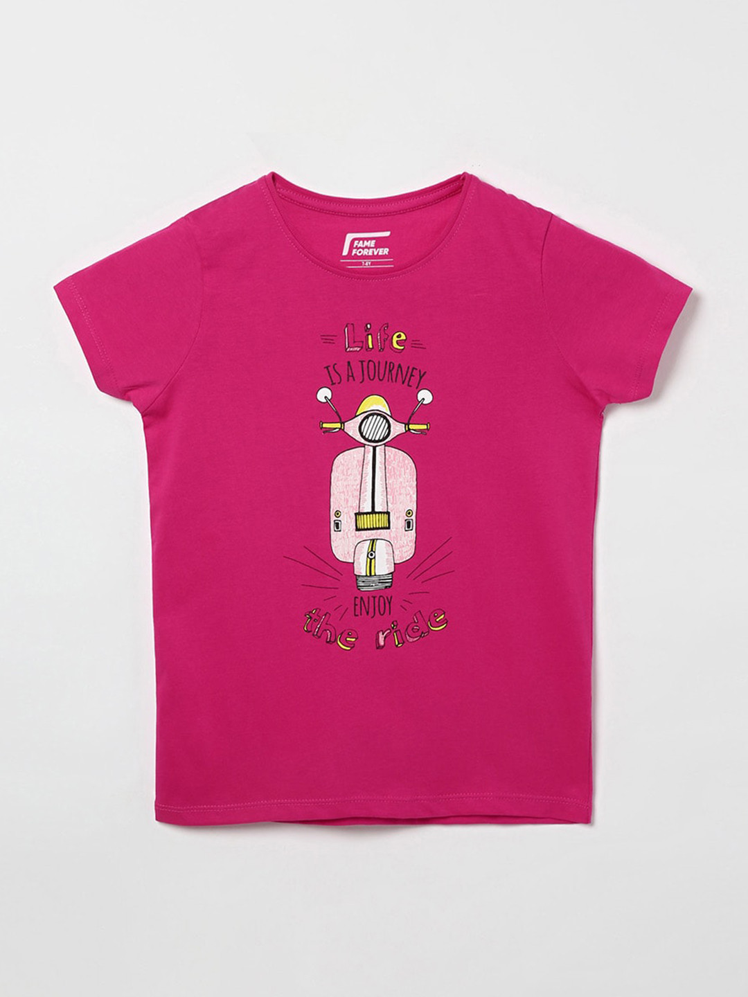 

Fame Forever by Lifestyle Pink Print Top