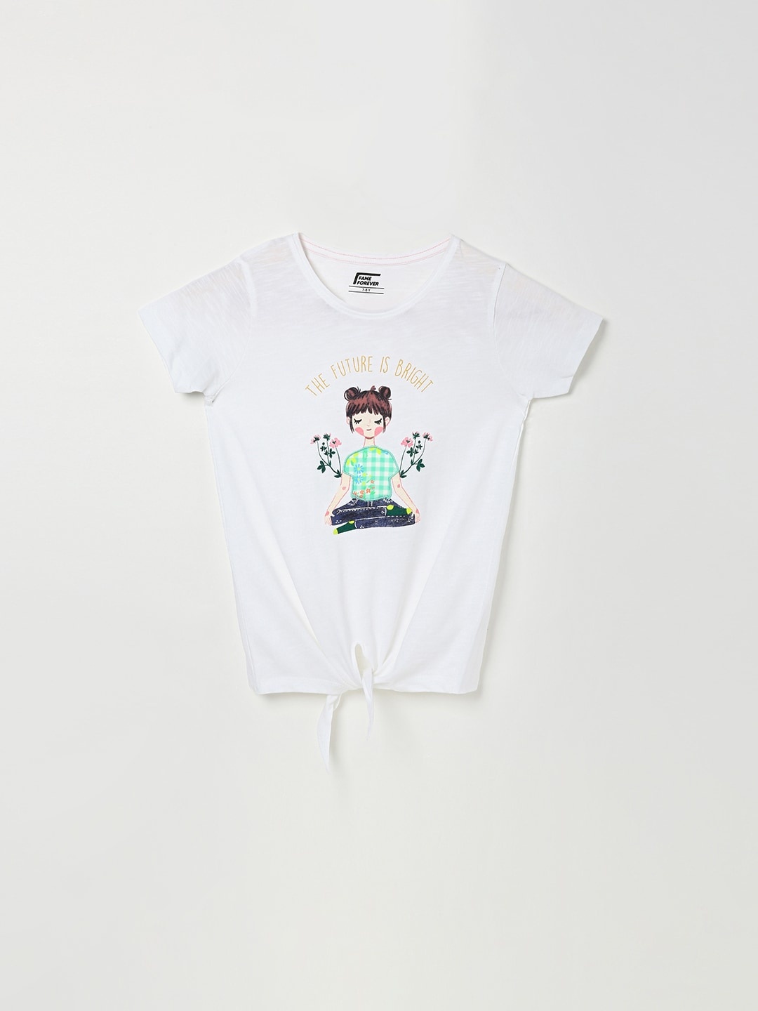 

Fame Forever by Lifestyle White Print Top