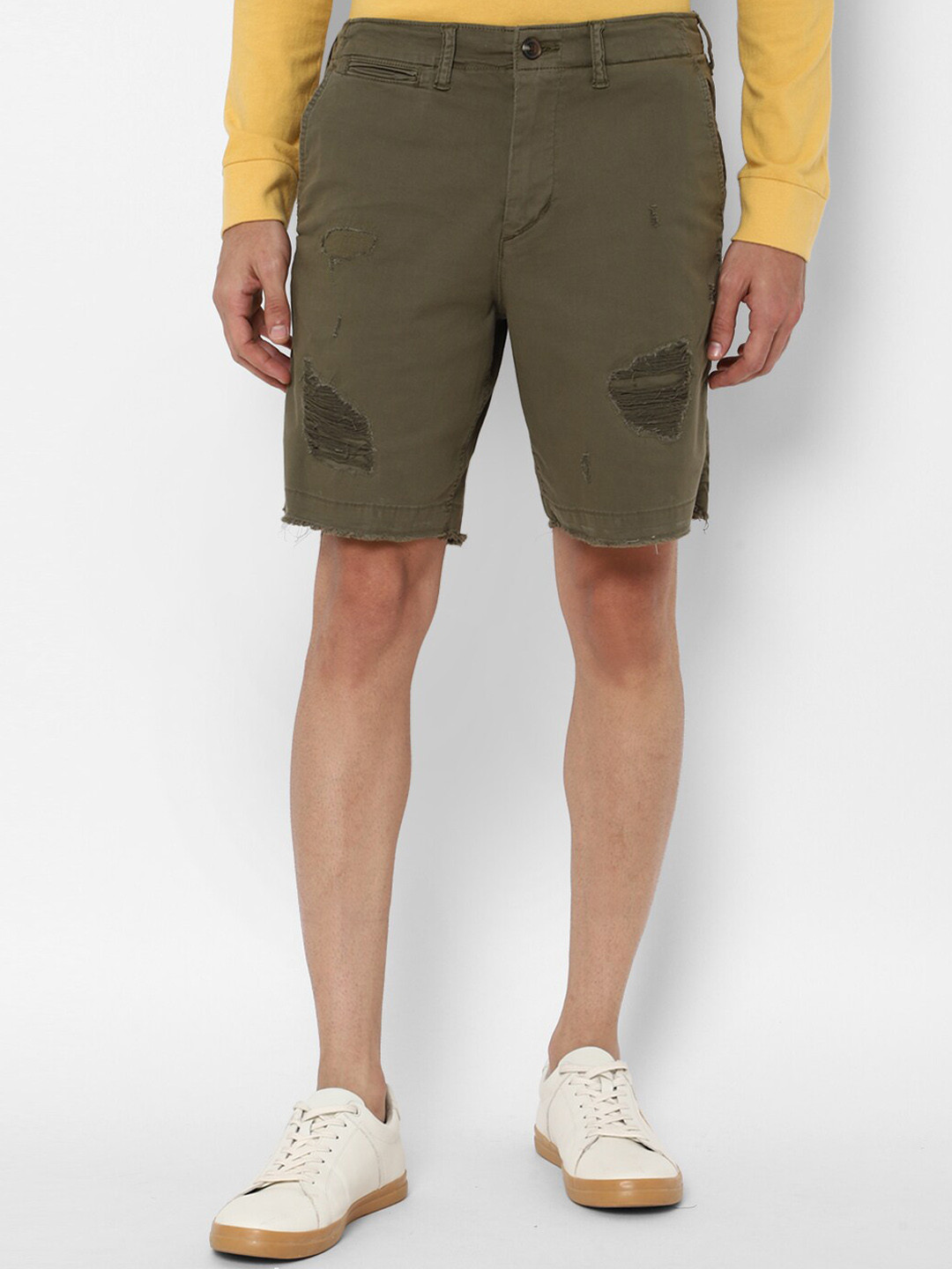

AMERICAN EAGLE OUTFITTERS Men Green Cargo Shorts