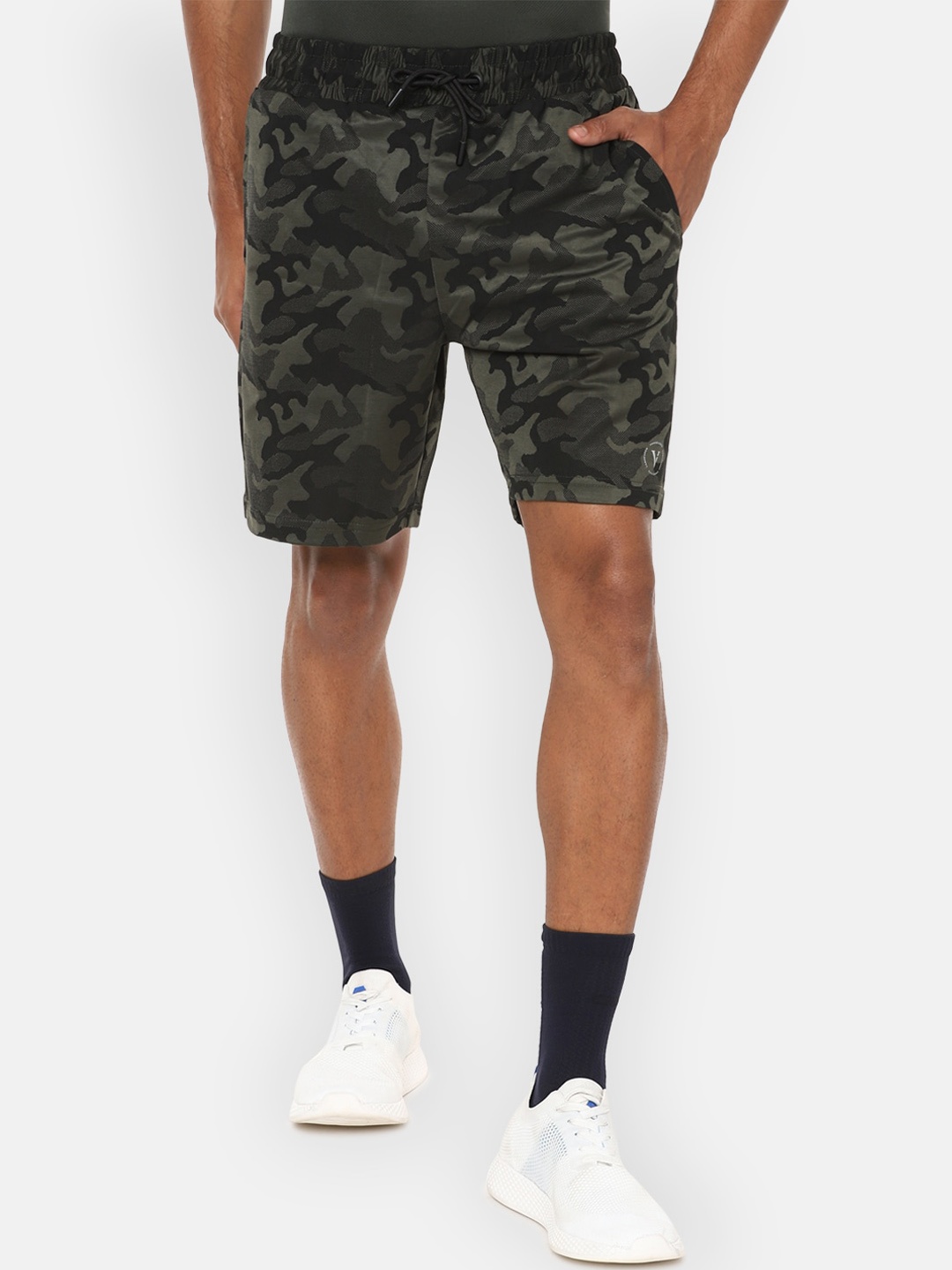 

Van Heusen Flex Camouflage Printed Cycling Shorts, Grey