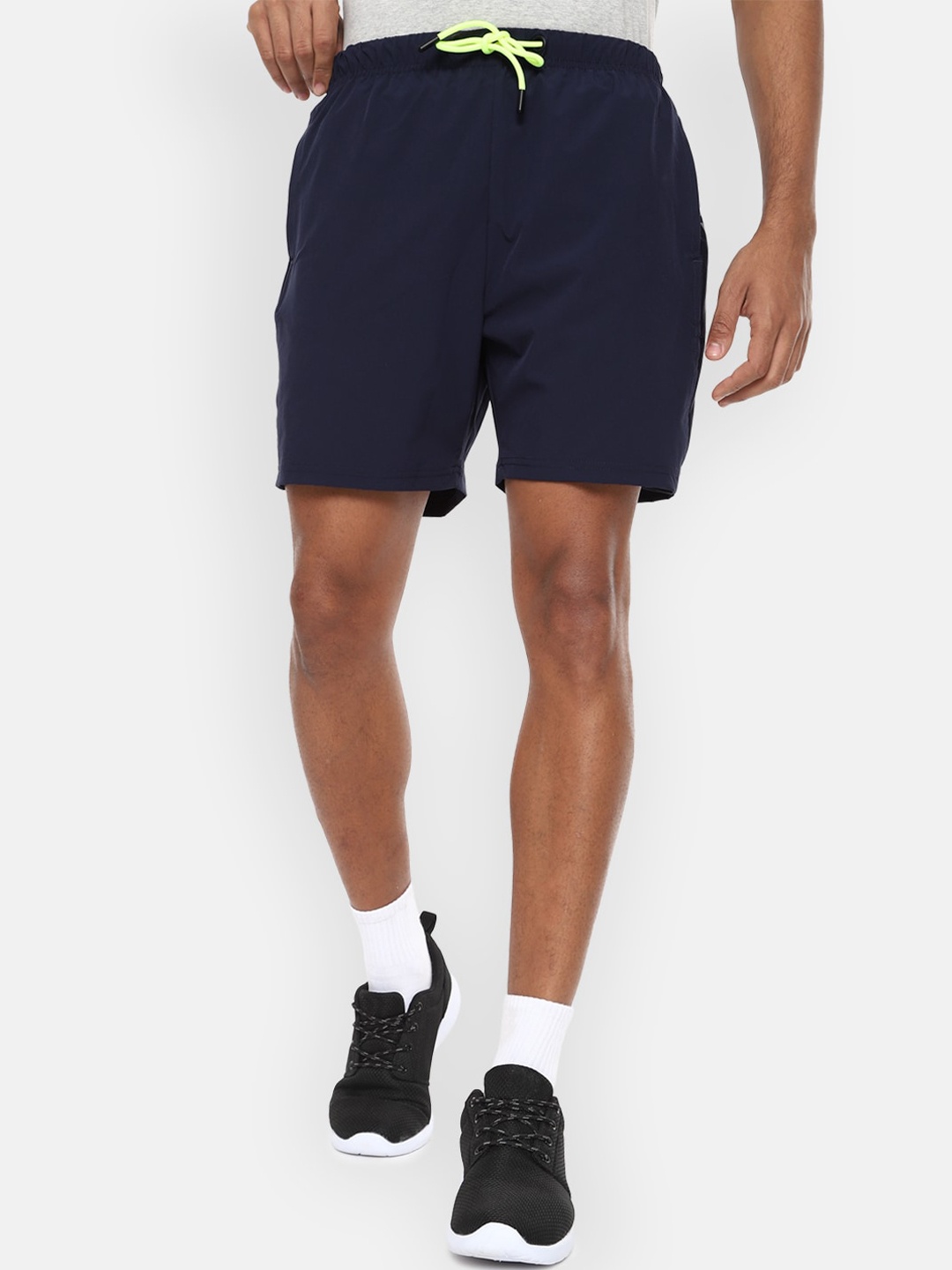 

Van Heusen Flex Men Sports Shorts, Navy blue