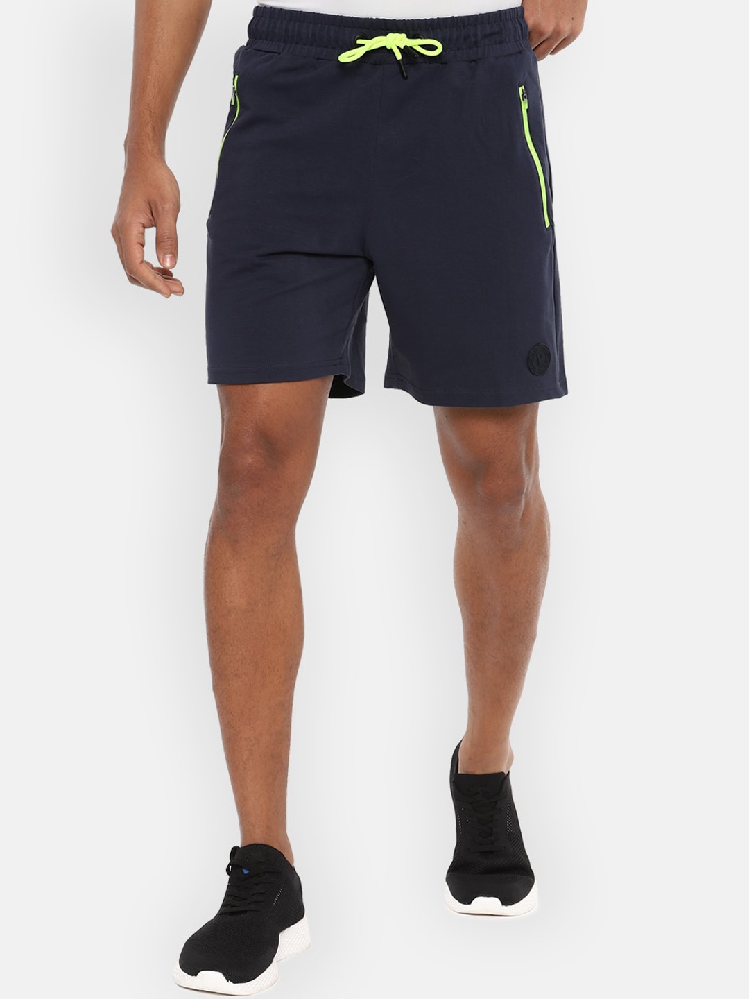 

Van Heusen Flex Men Navy Blue Yoga Shorts