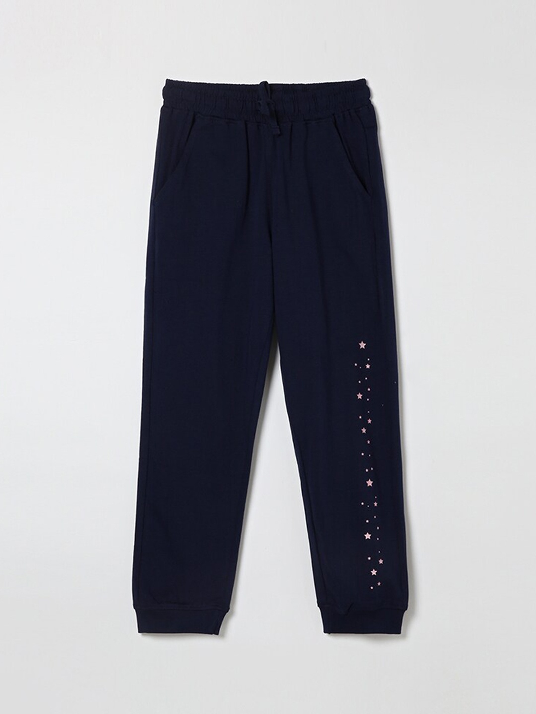 

Fame Forever by Lifestyle Girls Navy Blue Printed Track Pants