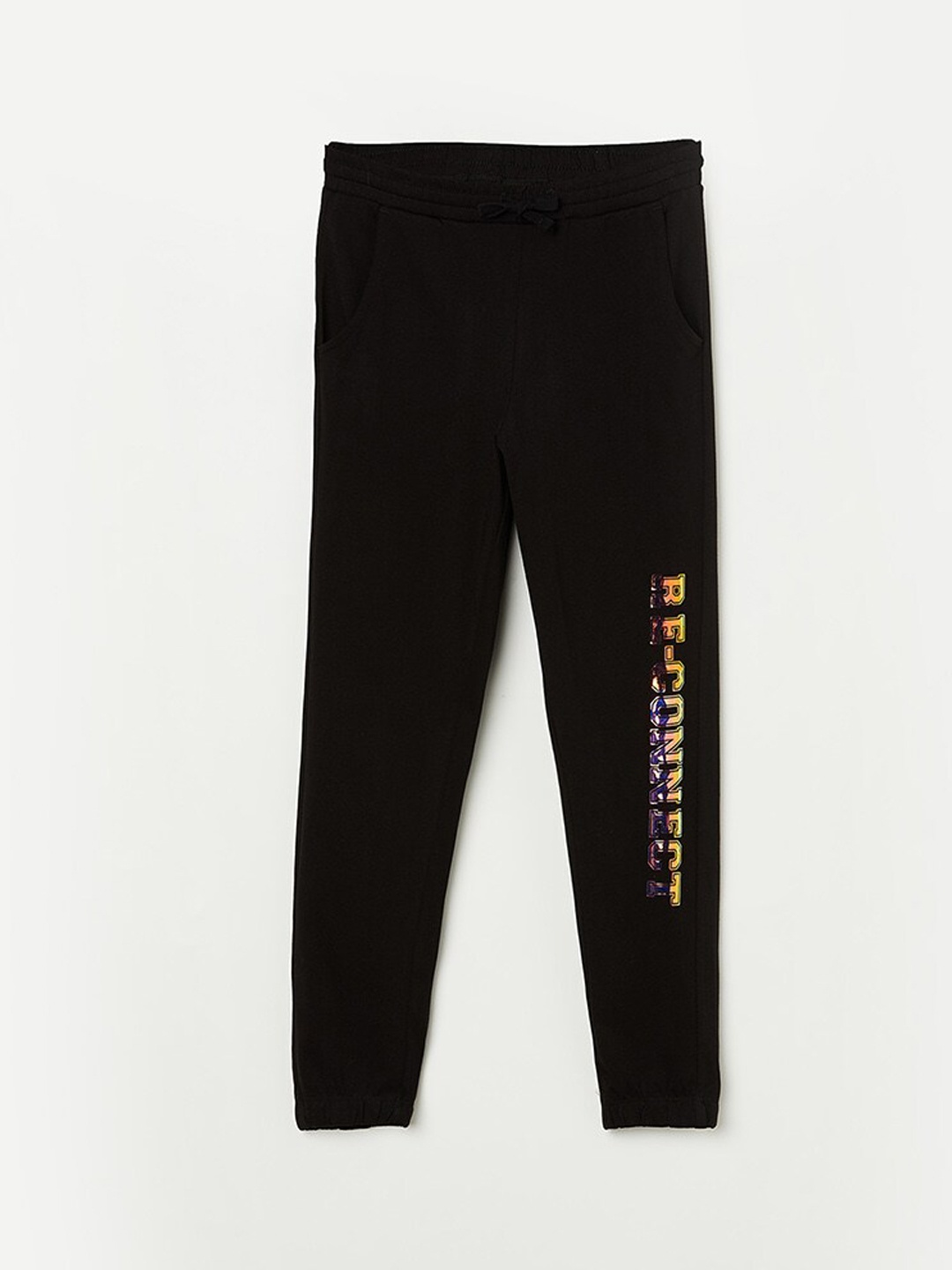 

Fame Forever by Lifestyle Girls Black Solid Track Pants