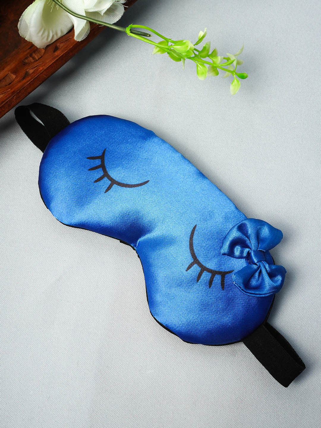 

Crazy Corner Blue & Black Printed Eye Mask