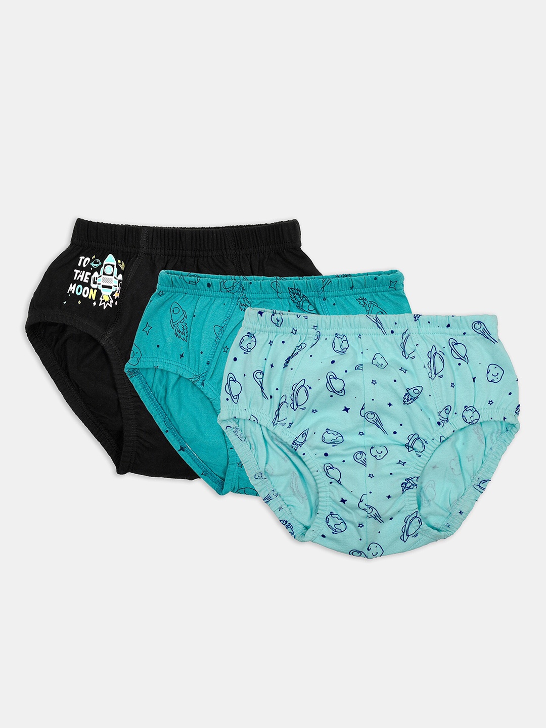 

YK Boys Pack of 3 Assorted Basic Cotton Briefs