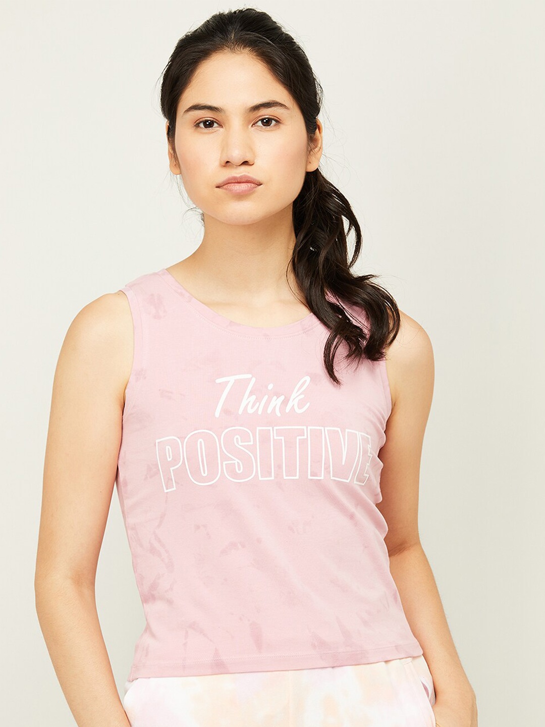 

Kappa Women Pink Typography Extended Sleeves Raw Edge Outdoor T-shirt