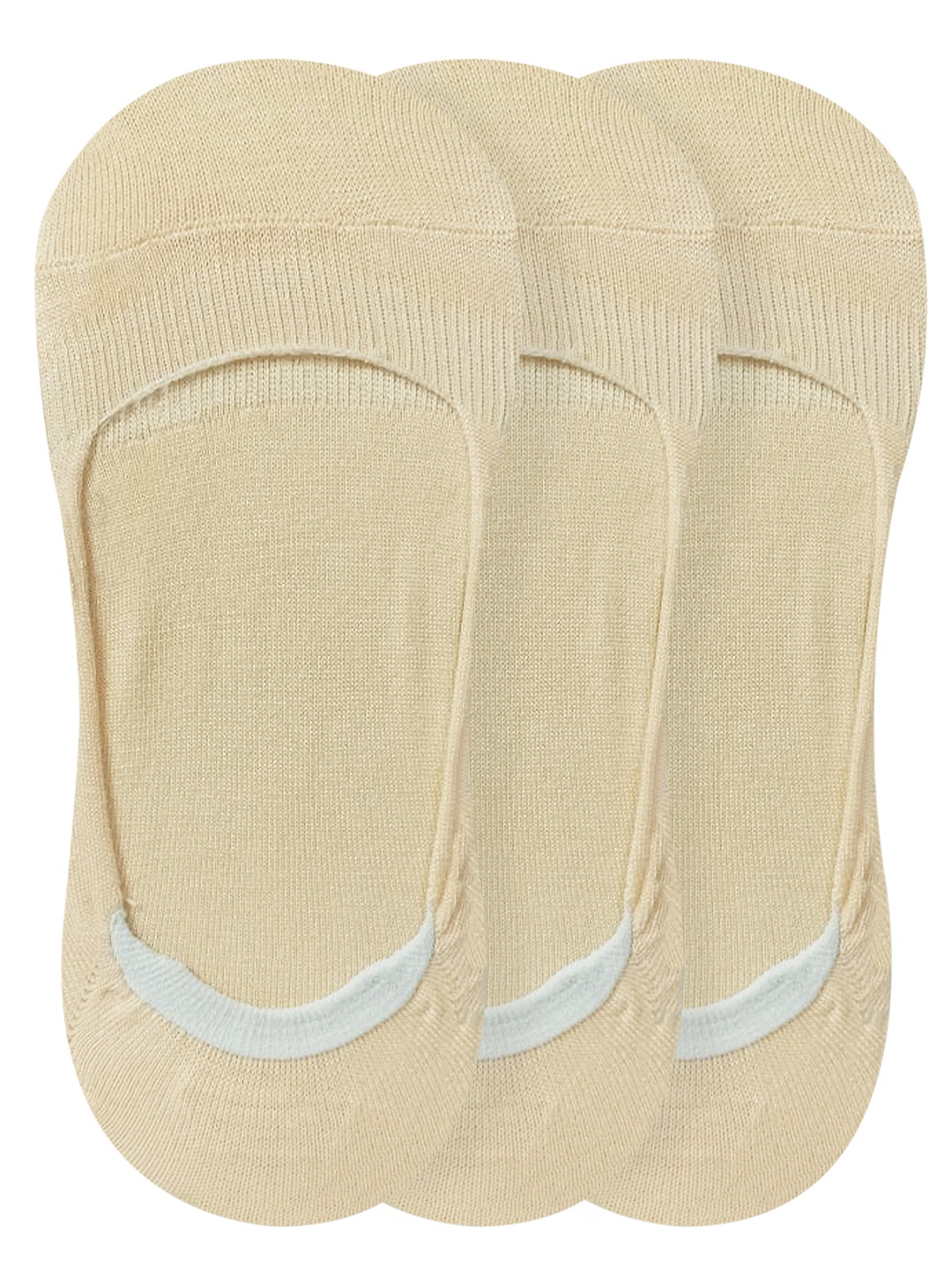 

Heelium Women Pack Of 3 Odour Free Breathable Low Cut Bamboo No Show Socks, Beige