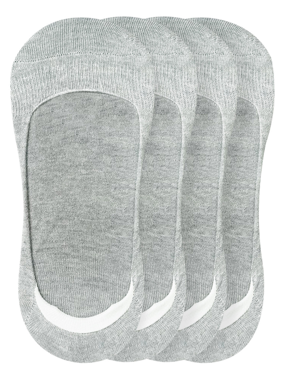 

Heelium Women Pack Of 4 Odour Free Breathable Low Cut Bamboo No Show Socks, Grey